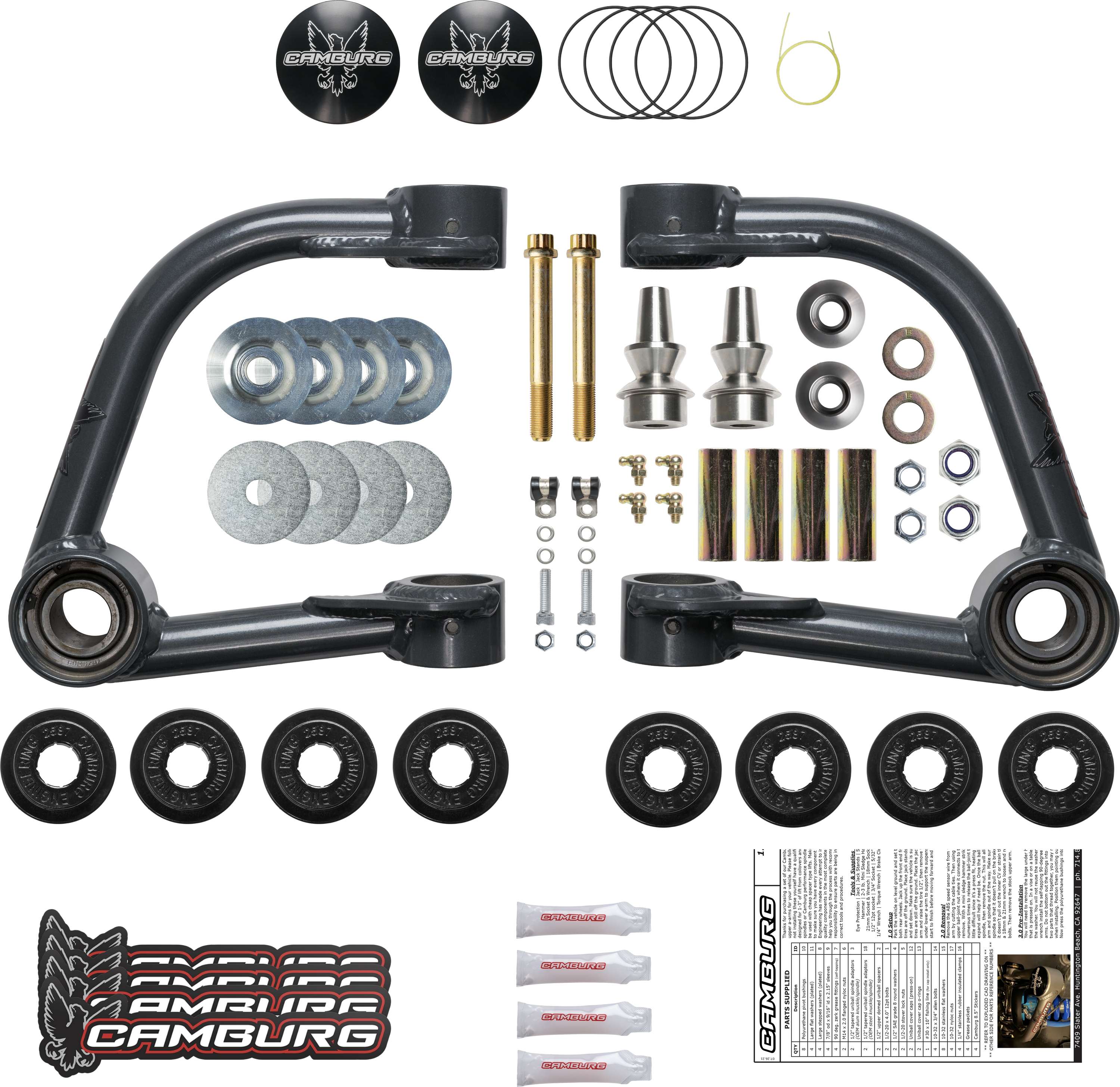 1.25" Performance Uniball Upper Arms (w/ covers) - Image 7
