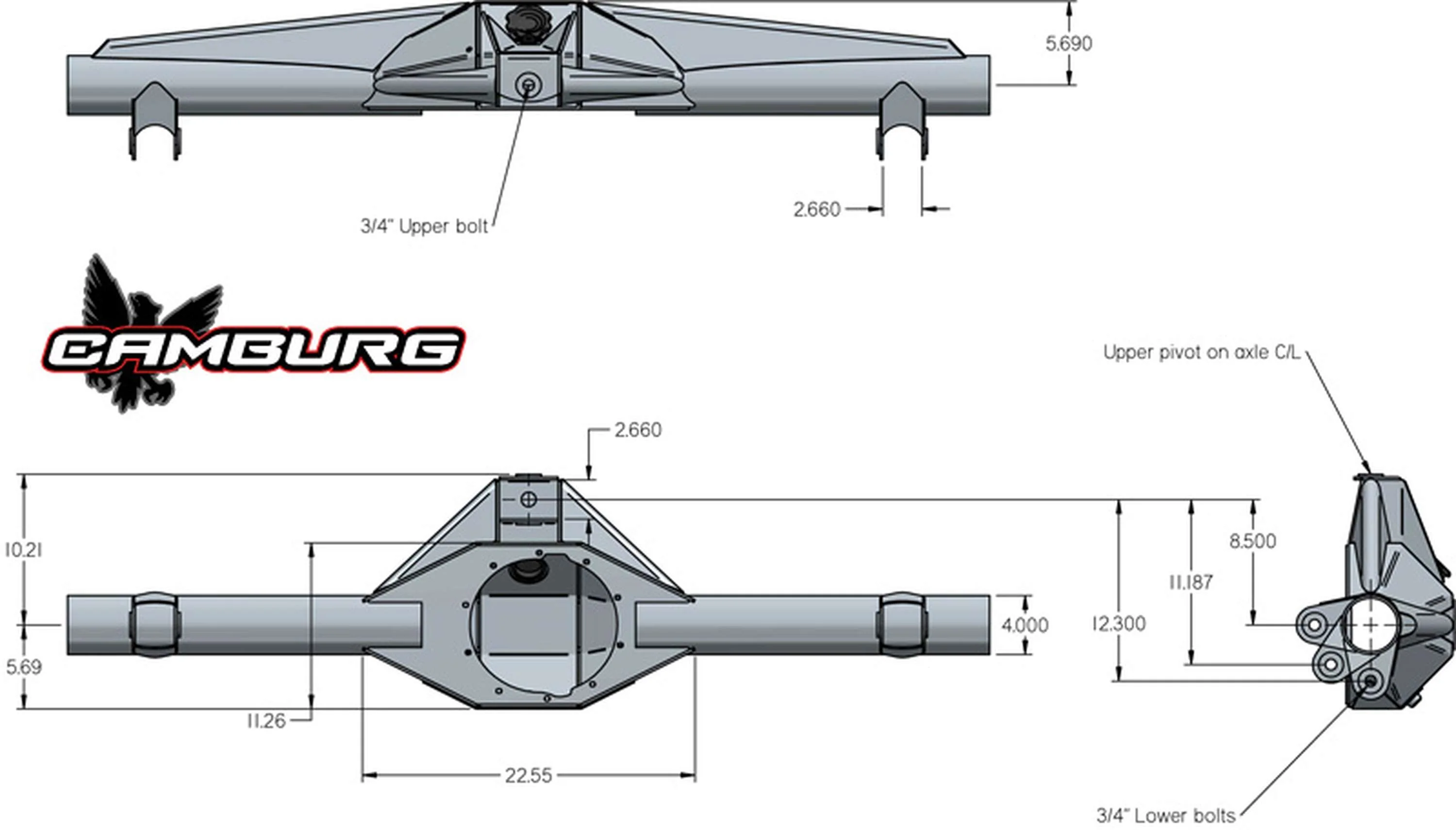 4.00 MIG Race Series 9" Rear Axle 4130 Housing - Image 6