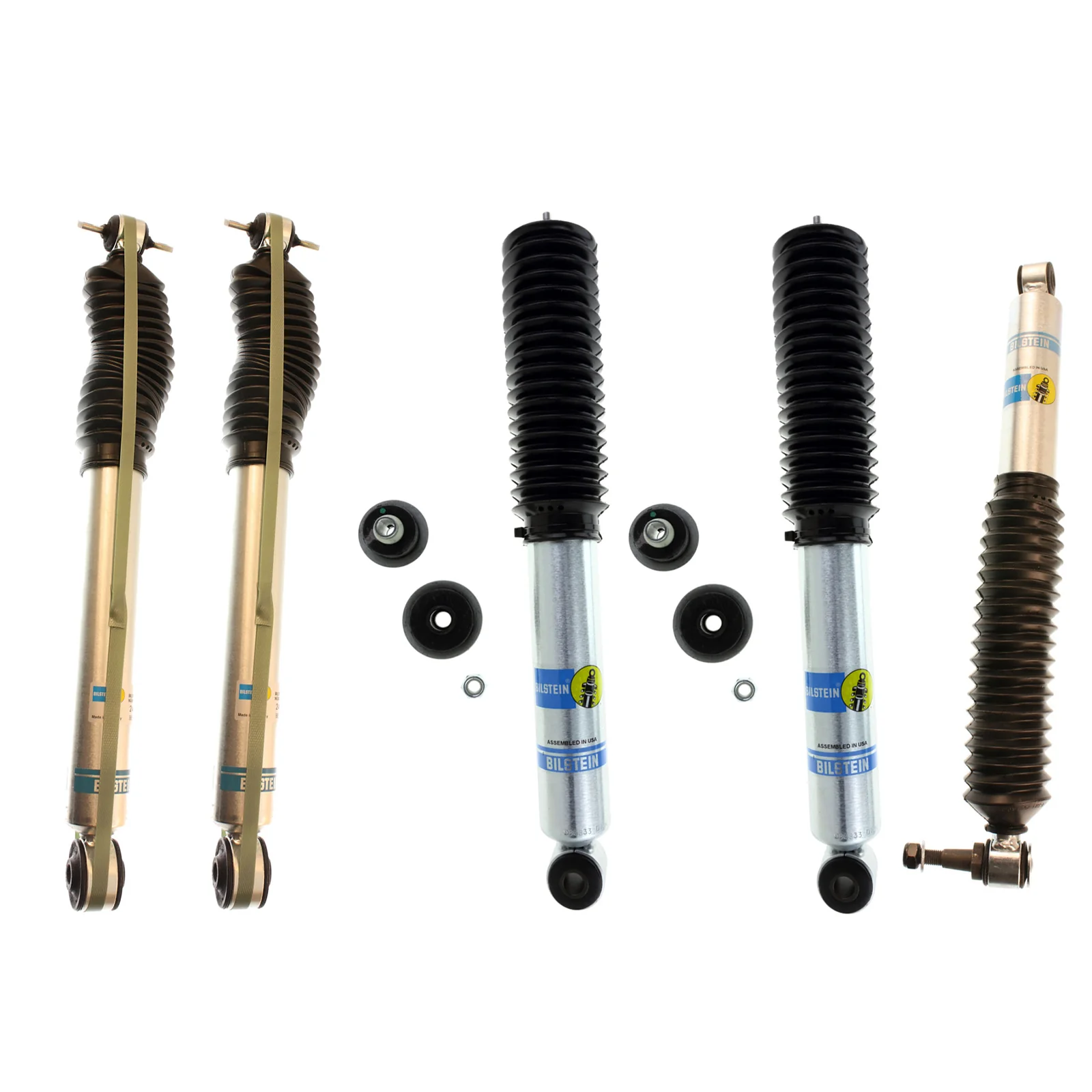 Bilstein 5100 Monotube Shocks & Steering Stabilizer Kit for 2000-2006 Chevrolet Avalanche 1500 4WD w/0-2.5" lift