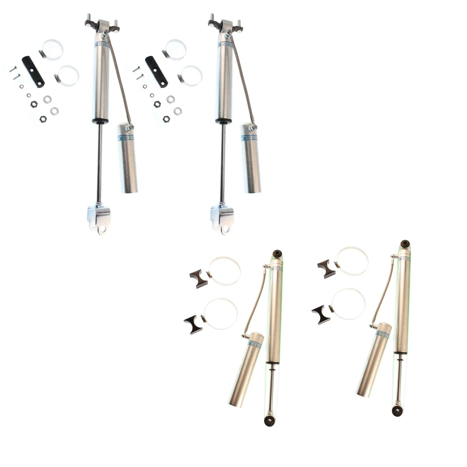 Bilstein 5160 w/ Remote Reservoir Shocks Set for 2011-2021 Chevrolet Silverado 2500 HD 4WD RWD w/4-6" lift