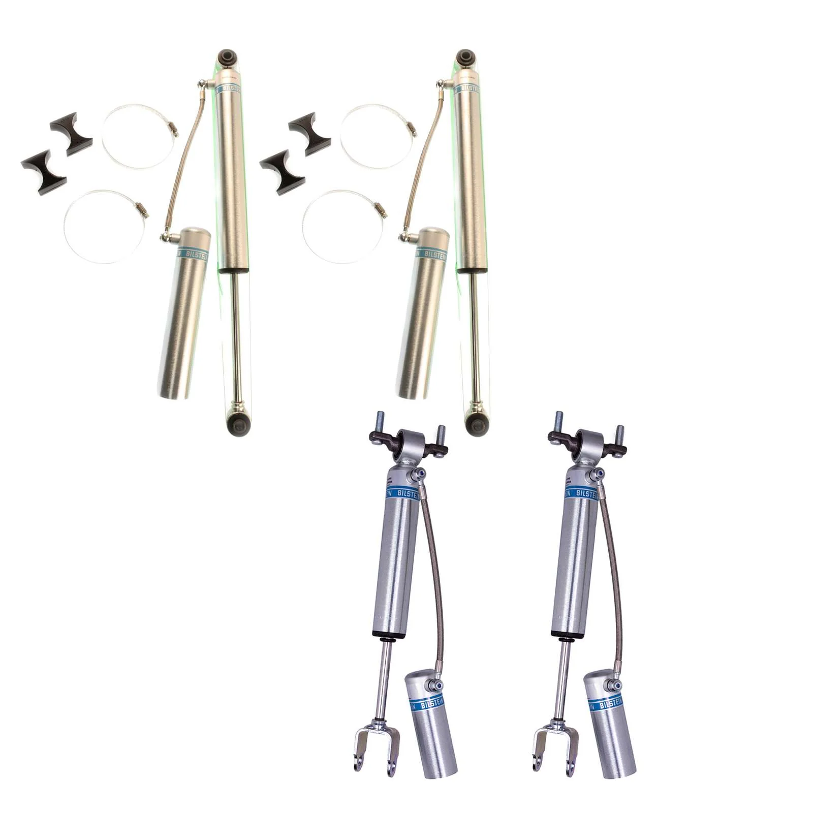 Bilstein 5160 w/ Remote Reservoir Shocks Set for 2011-2021 Chevrolet Silverado 2500 HD 4WD RWD w/4-6" lift - Image 2