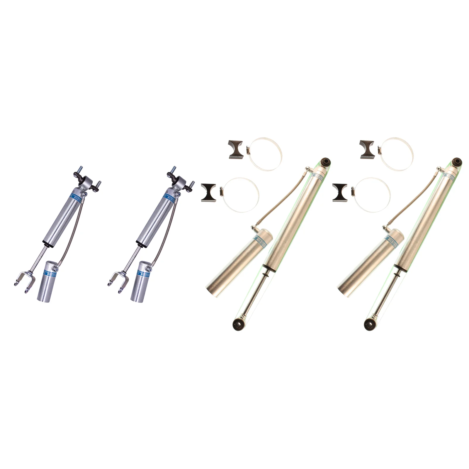 Bilstein 5160 w/ Remote Reservoir Shocks Set for 2011-2022 GMC Sierra 2500 HD 4WD RWD w/4-6" lift - Image 2