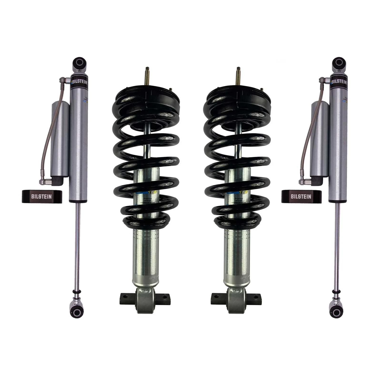 Bilstein 6112 Strut & Spring Assembled + Rear 5160 Reservoir Shocks Set for 2014-2018 GMC Sierra 1500 4WD - Image 3