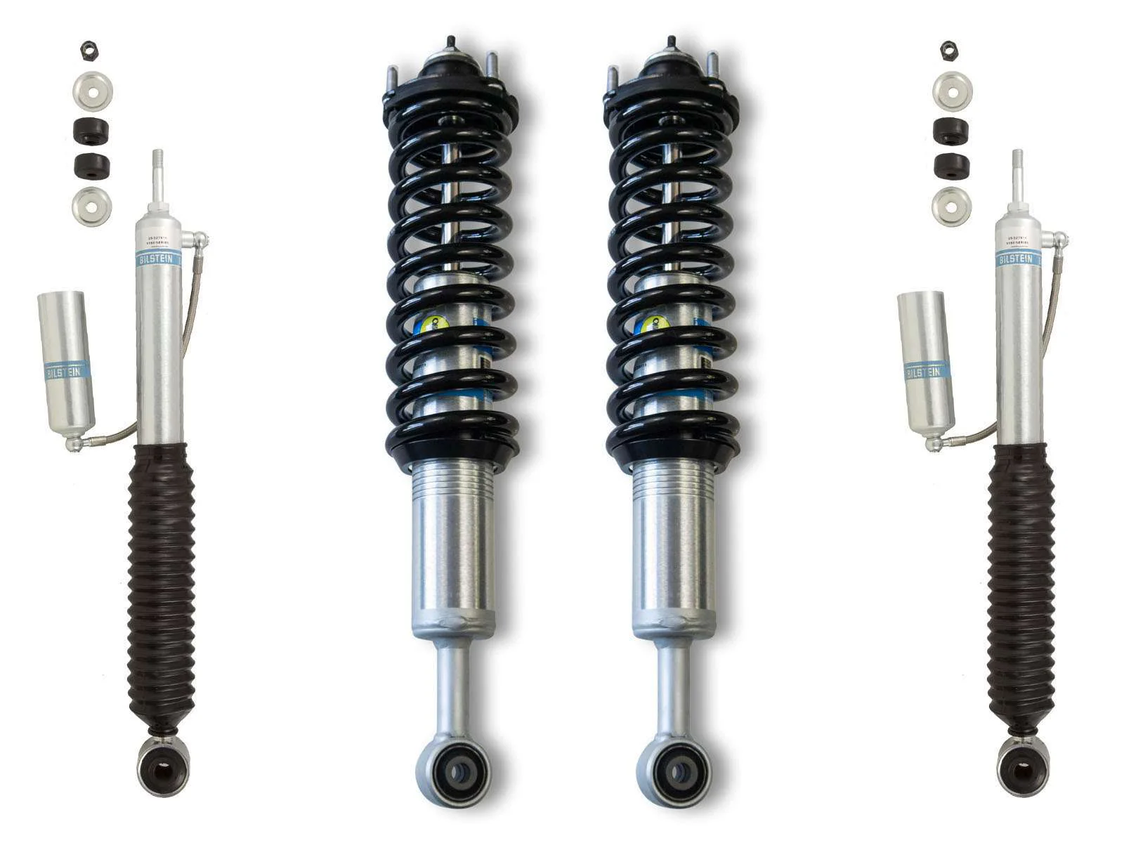 Bilstein 6112 Strut & Spring Assembled + Rear 5160 Reservoir Shocks Set for 2010-2024 Toyota 4Runner Non KDSS Front Heavy Load 4WD - Image 4
