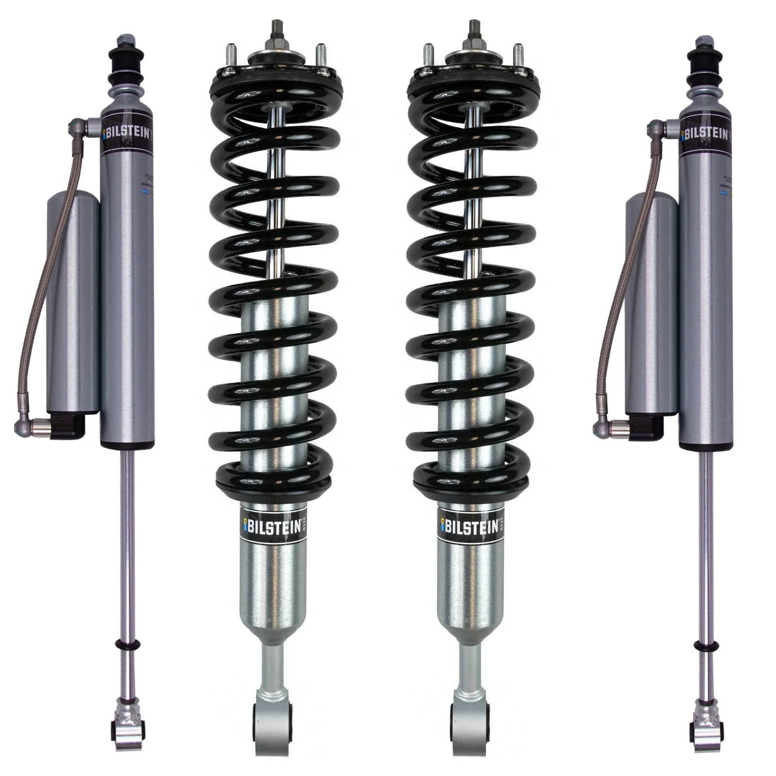 Bilstein 6112 Strut & Spring Assembled + Rear 5160 Reservoir Shocks Set for 2016-2023 Toyota Tacoma RWD - Image 4