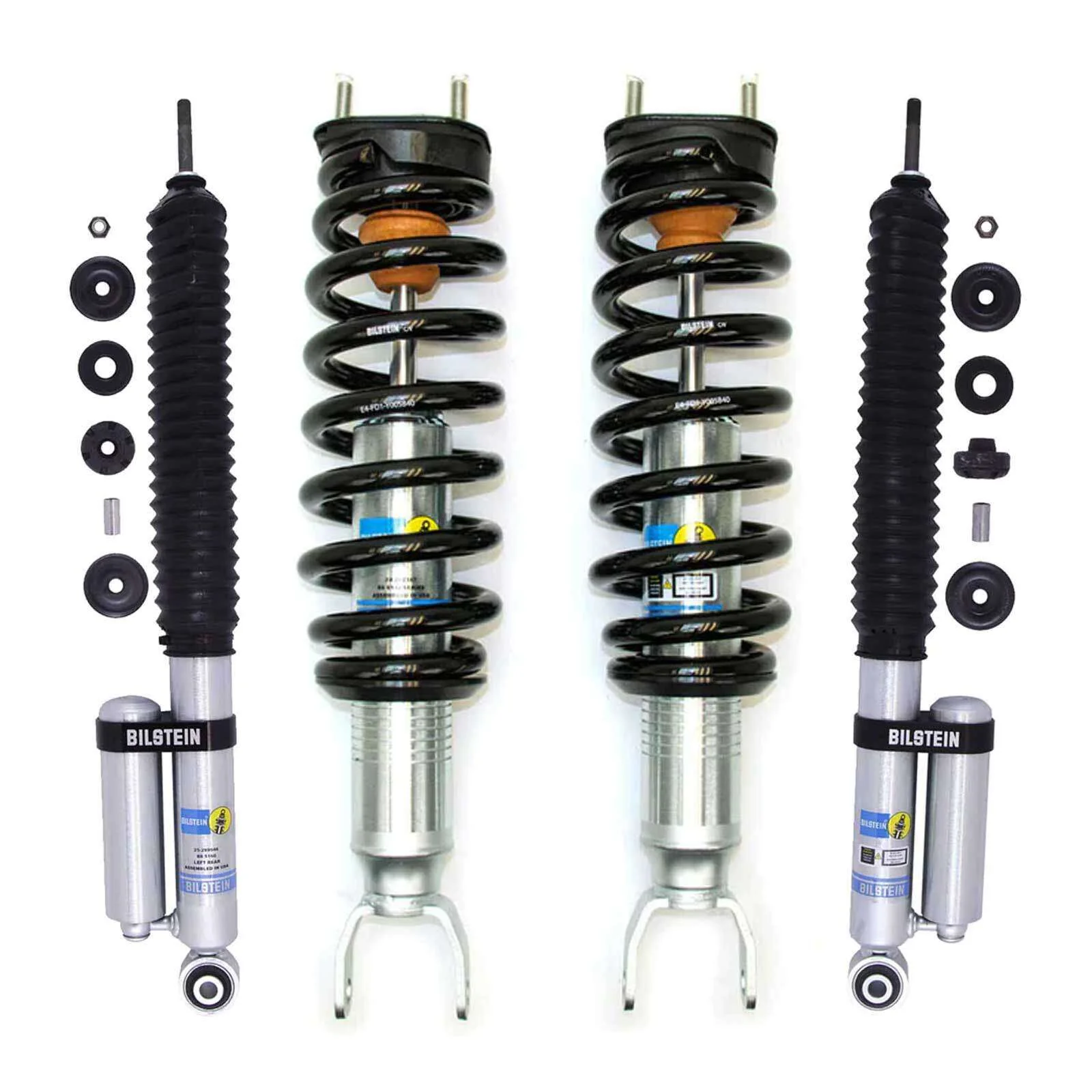 Bilstein 6112 Strut & Spring Assembled + Rear 5160 Reservoir Shocks Set for 2019-2024 Ram 1500 4WD RWD - Image 4