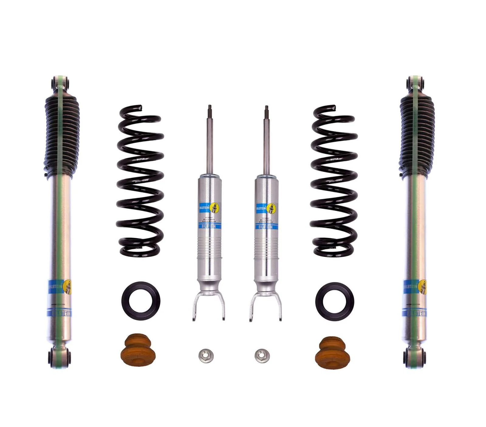 Bilstein 6112 Strut & Spring + Rear 5100 Shocks Set for 2019-2024 Ram 1500 Classic 4WD w/0-2.8" lift