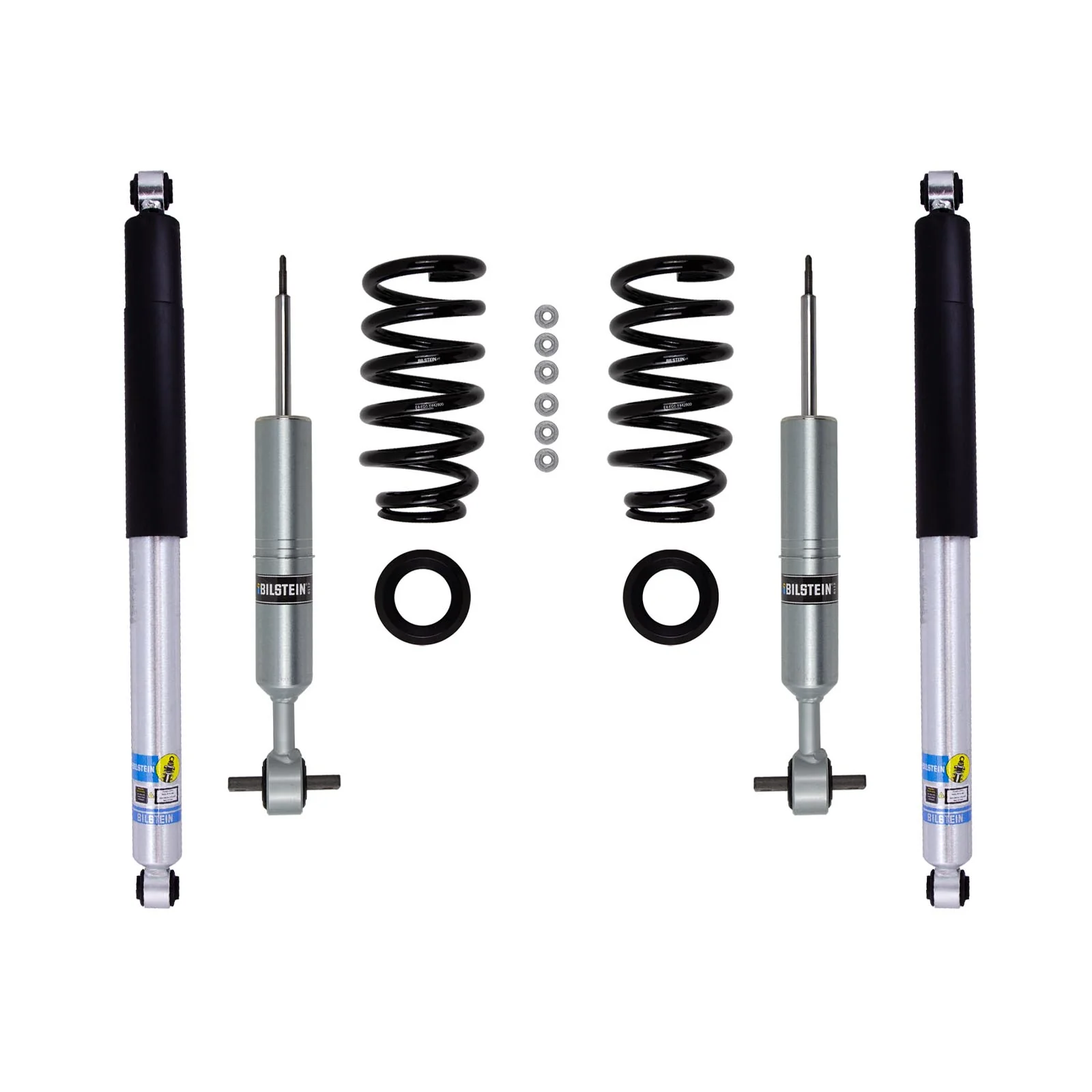 Bilstein 6112 Strut & Spring + Rear 5100 Shocks Set for 2019-2024 Chevrolet Silverado 1500 Trail Boss 4WD w/0-1.2" lift