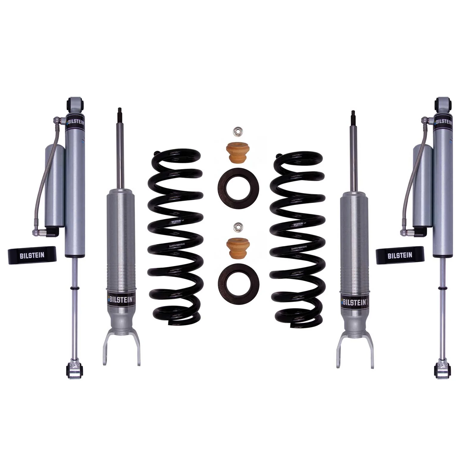 Bilstein 6112 Strut & Spring + Rear 5160 Reservoir Shocks Set for 2019-2024 Ram 1500 Classic 4WD w/0-2.8" lift