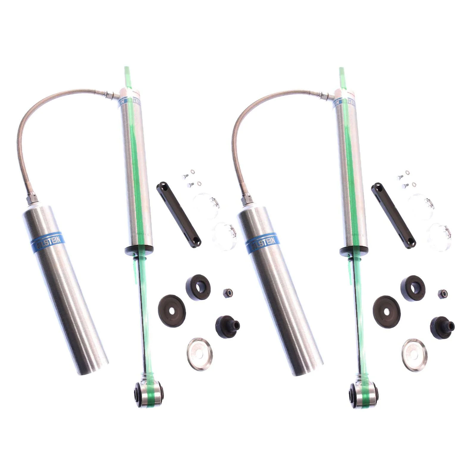 Bilstein 5160 w/ Remote Reservoir Shocks Front Pair for 2011-2012 Ram 3500 4WD w/0-3" lift