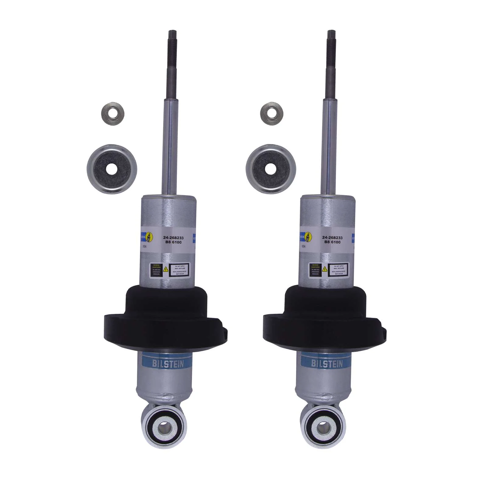 Bilstein B8 6100 Height Adjustable Shocks Front Pair for 2017-2024 Nissan Titan 4WD RWD w/0-2.2" lift