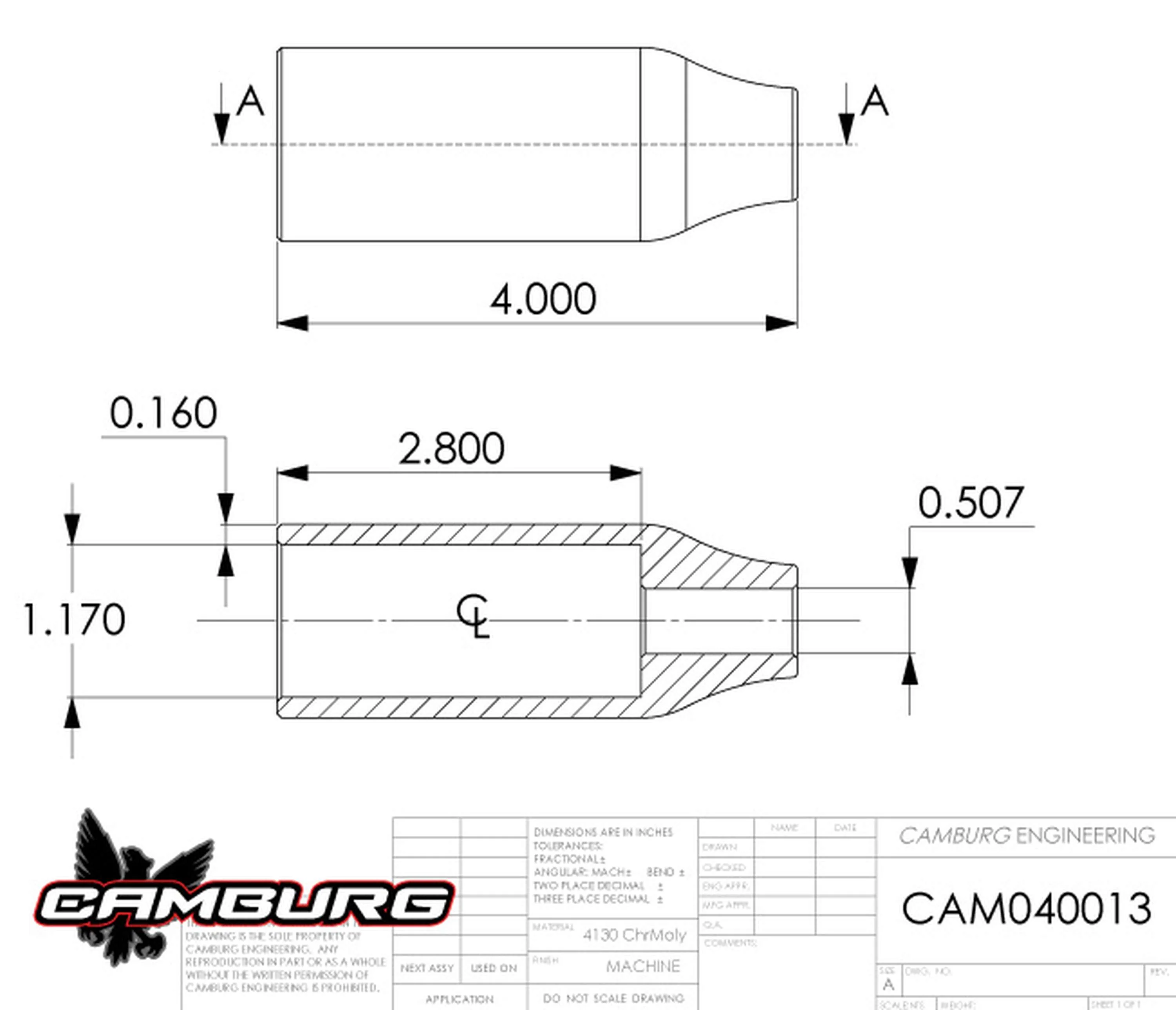 Camburg 1.50" 4130 Billet Shock Mounts - Single Taper - Image 3