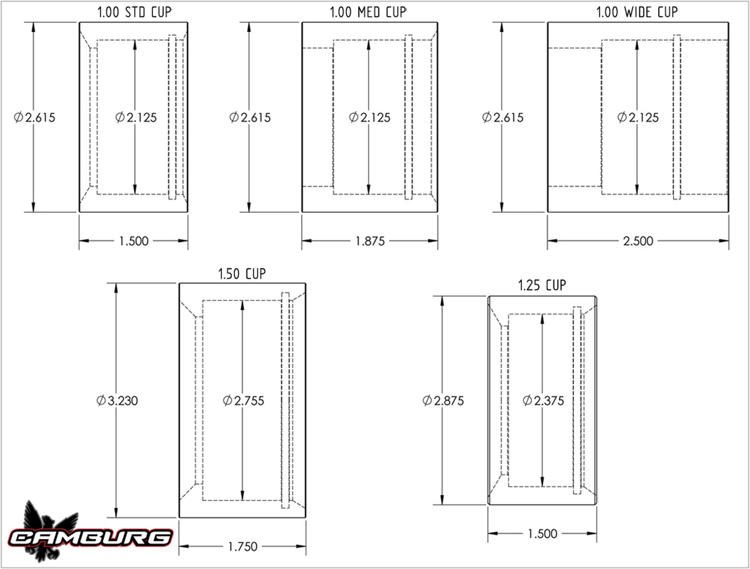 Camburg 1.50" TT 4130 Uniball Cup (FK WSSX-24T) - Image 2