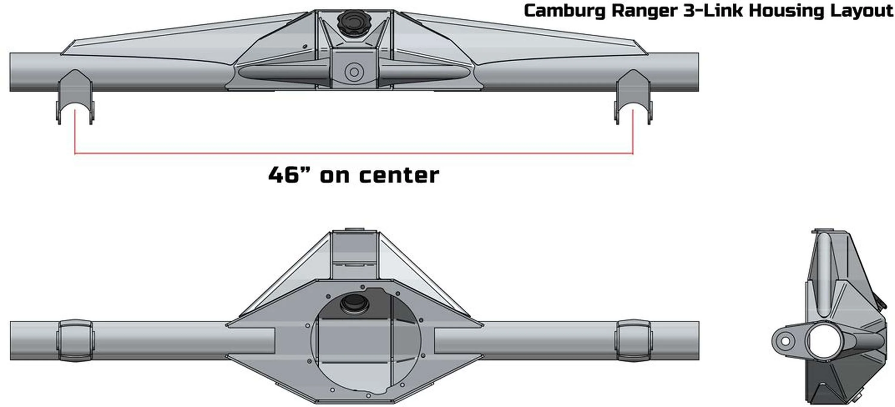 Camburg 1998-2012 Ford Ranger 2wd/4wd '93-12 Rear 3-link Kit - Image 16