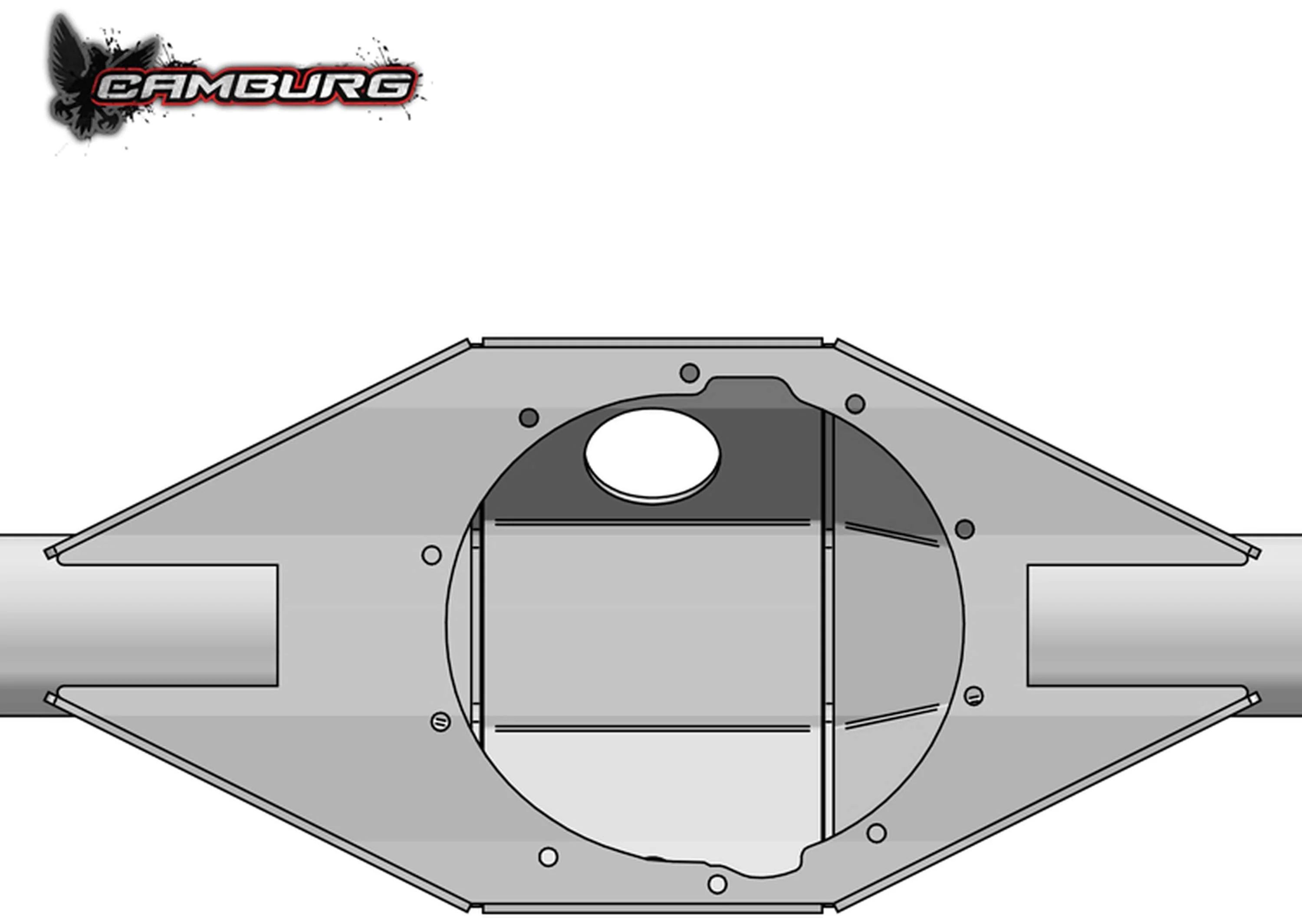 Camburg 3.50" MIG Builder Series 9" Rear Axle Housing Only (A50) - Image 5
