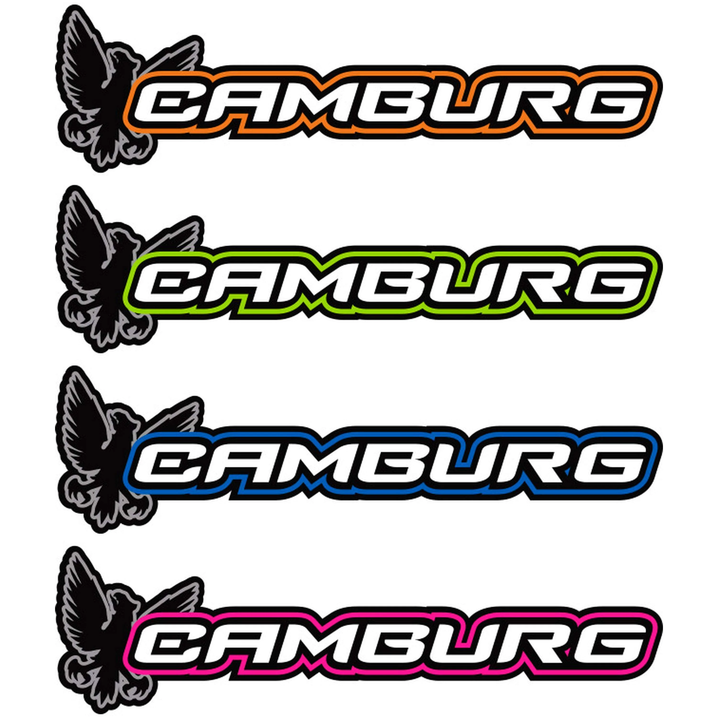 Camburg 8.50" Sticker 6-Pack - Assorted