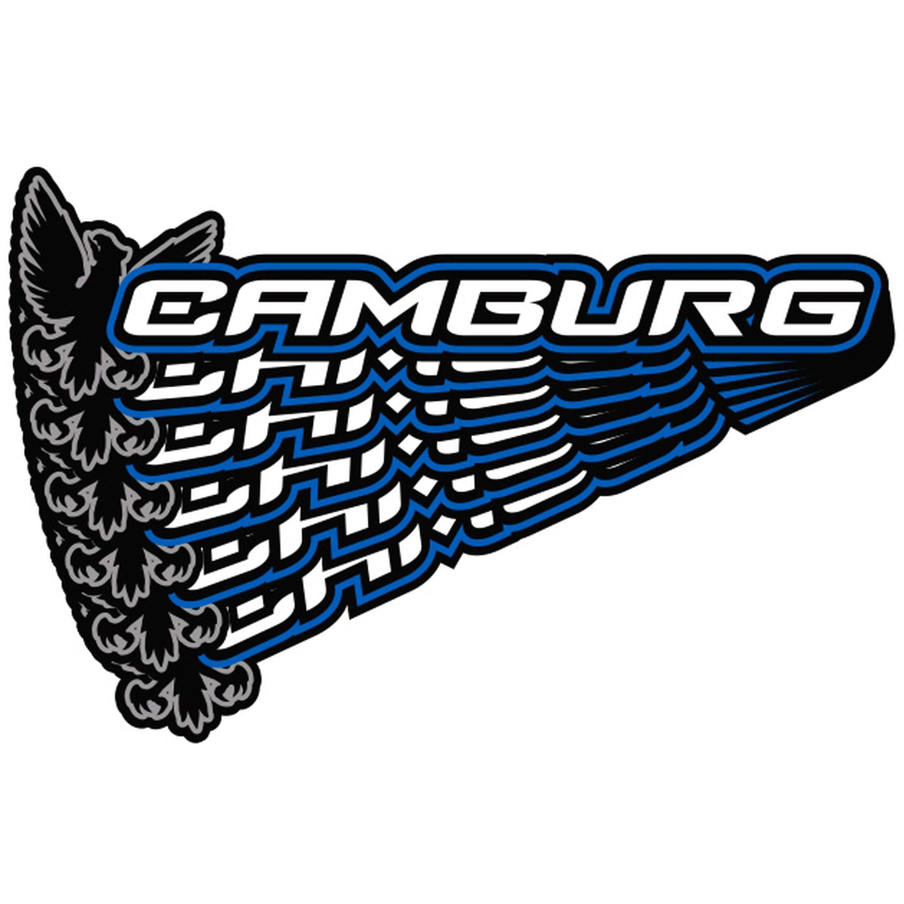 Camburg 8.50" Sticker 6-Pack - Blue