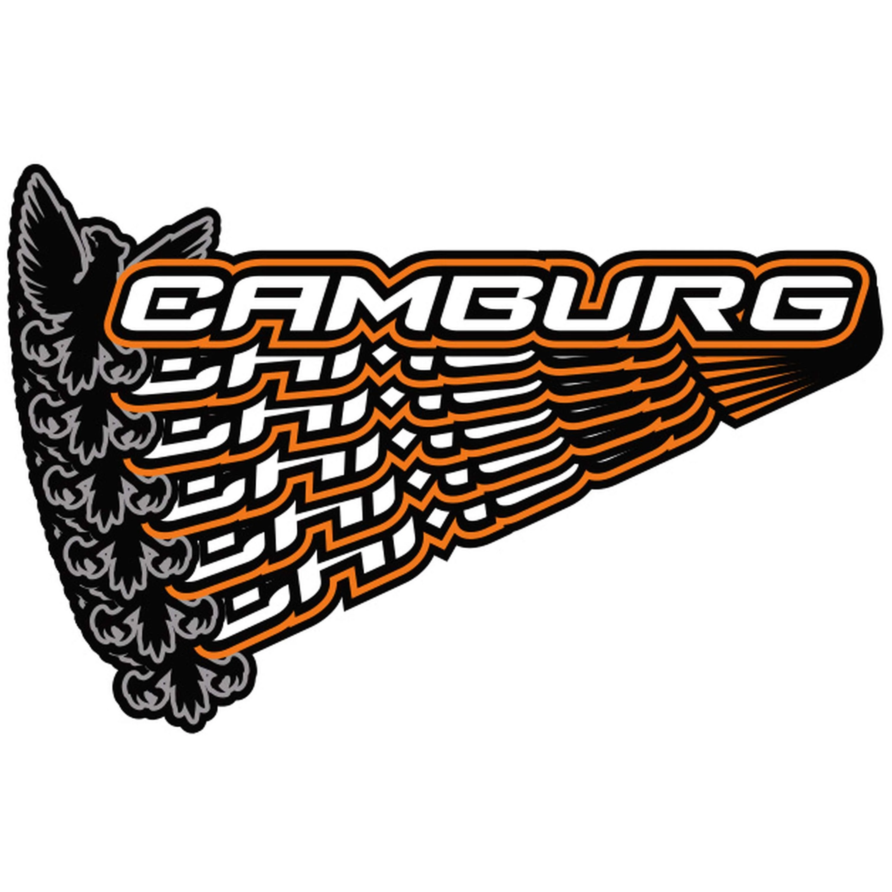 Camburg 8.50" Sticker 6-Pack - FOX Orange