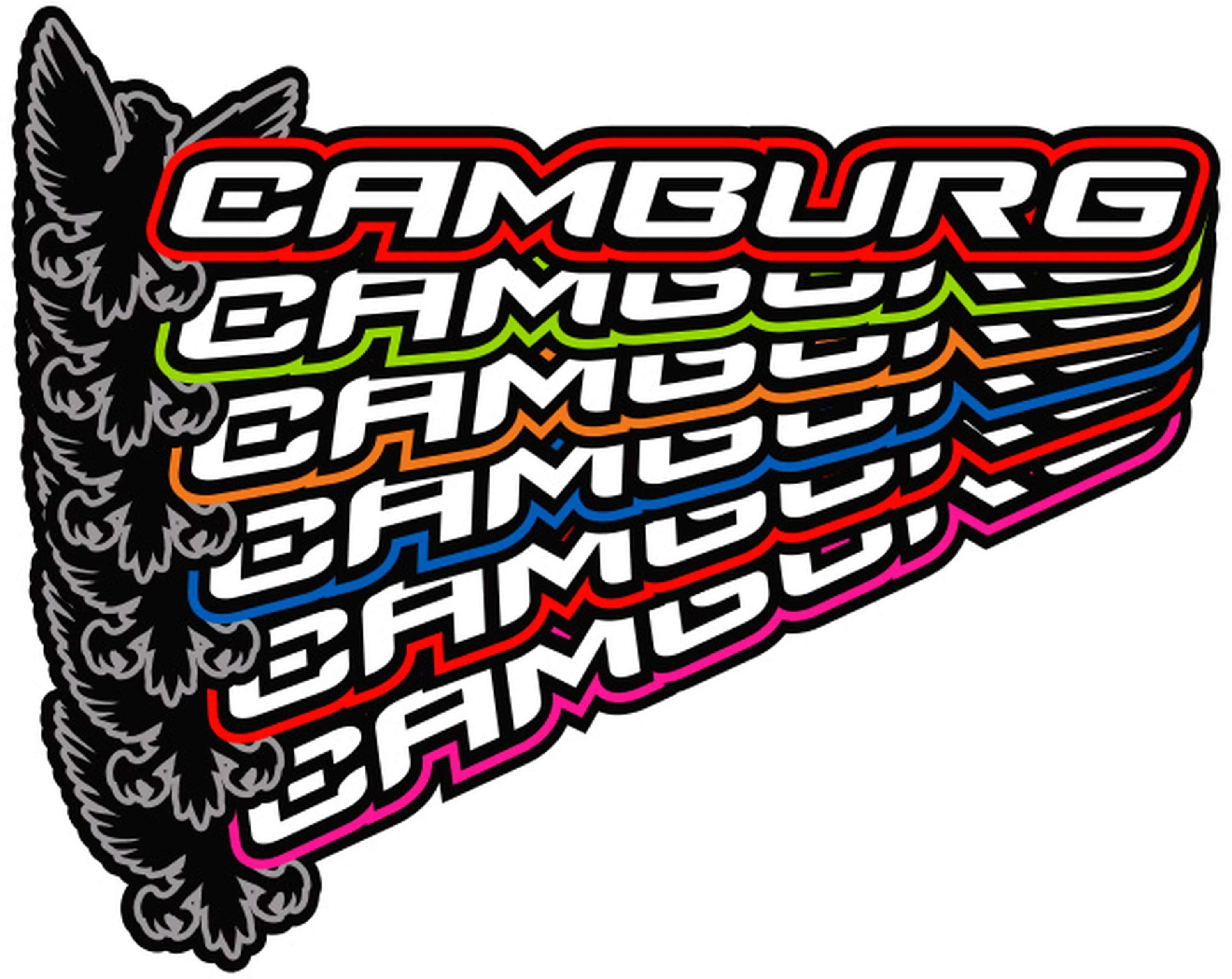 Camburg 8.50" Sticker 6-Pack - Monster Green - Image 2