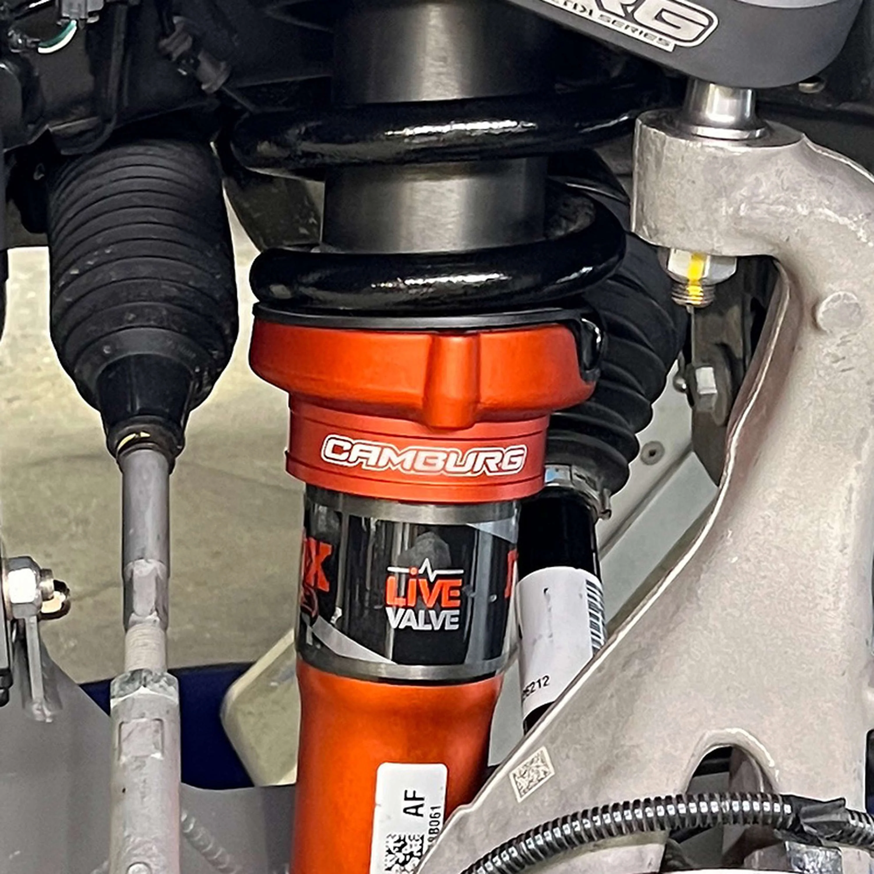 Camburg Ford Raptor '21-23 1" Front Spring Preload Spacer Kit (FOX Orange) - Image 4