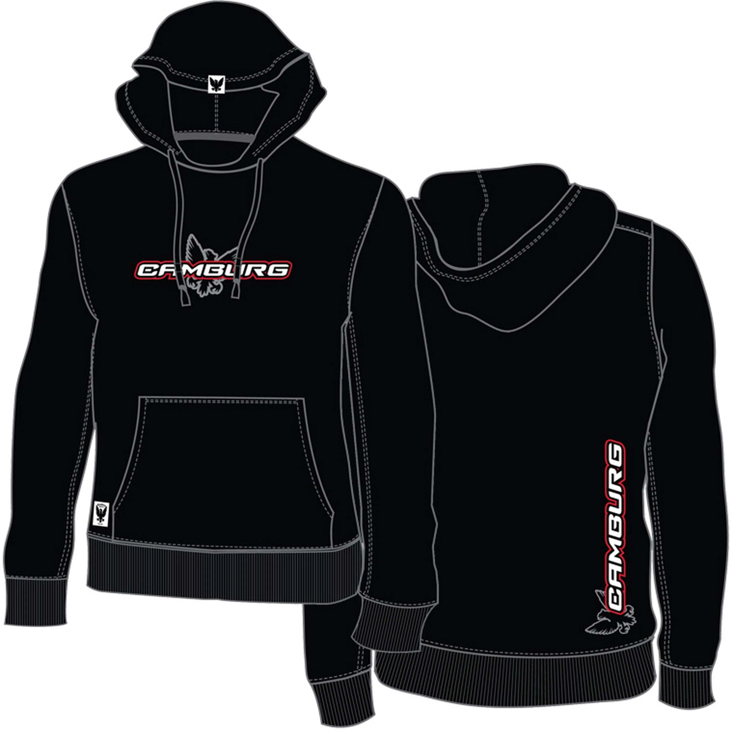 Camburg Icon Hoodie Size 2X-Large - Black - Image 4