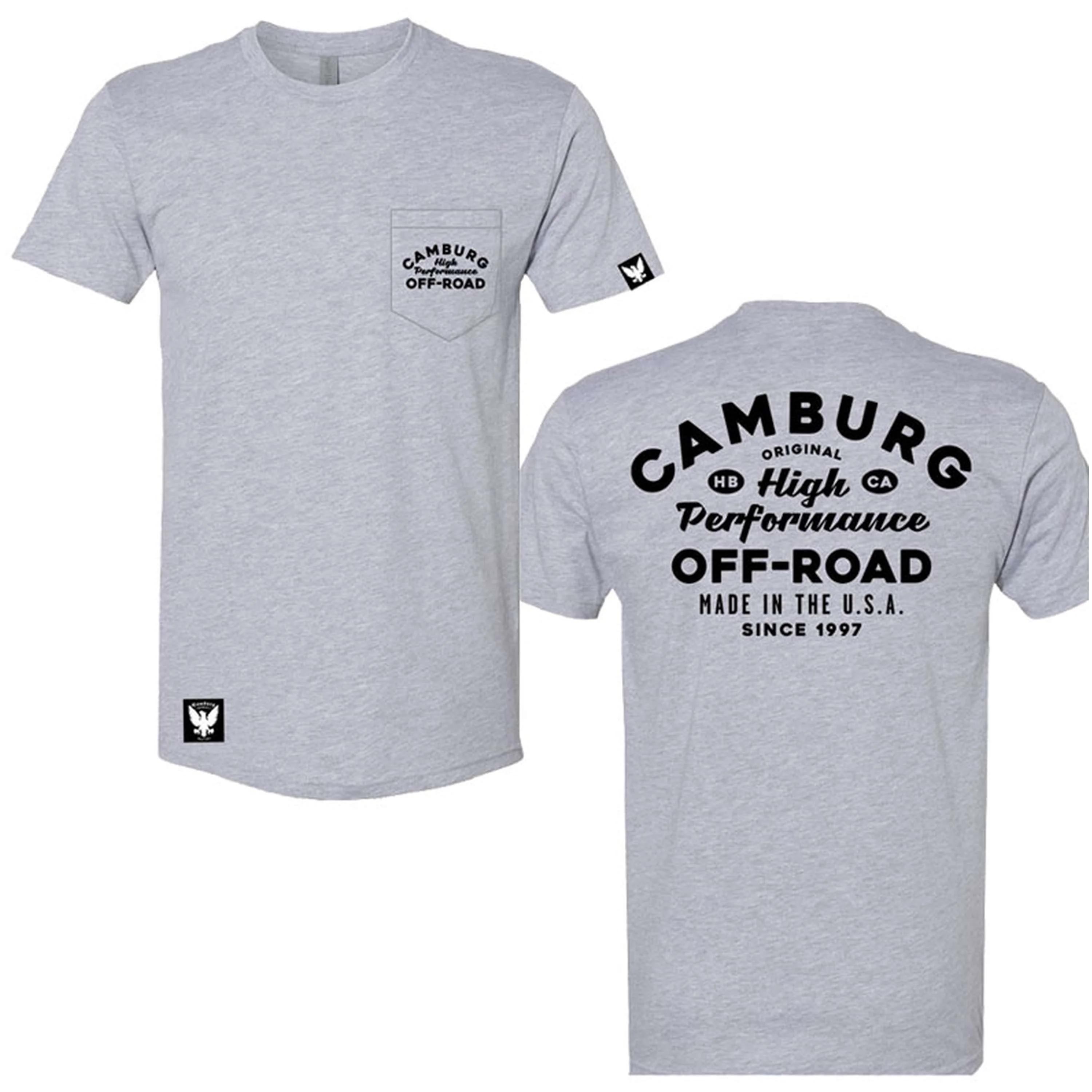 Camburg Speed Shop Pocket Size Medium T-Shirt - grey