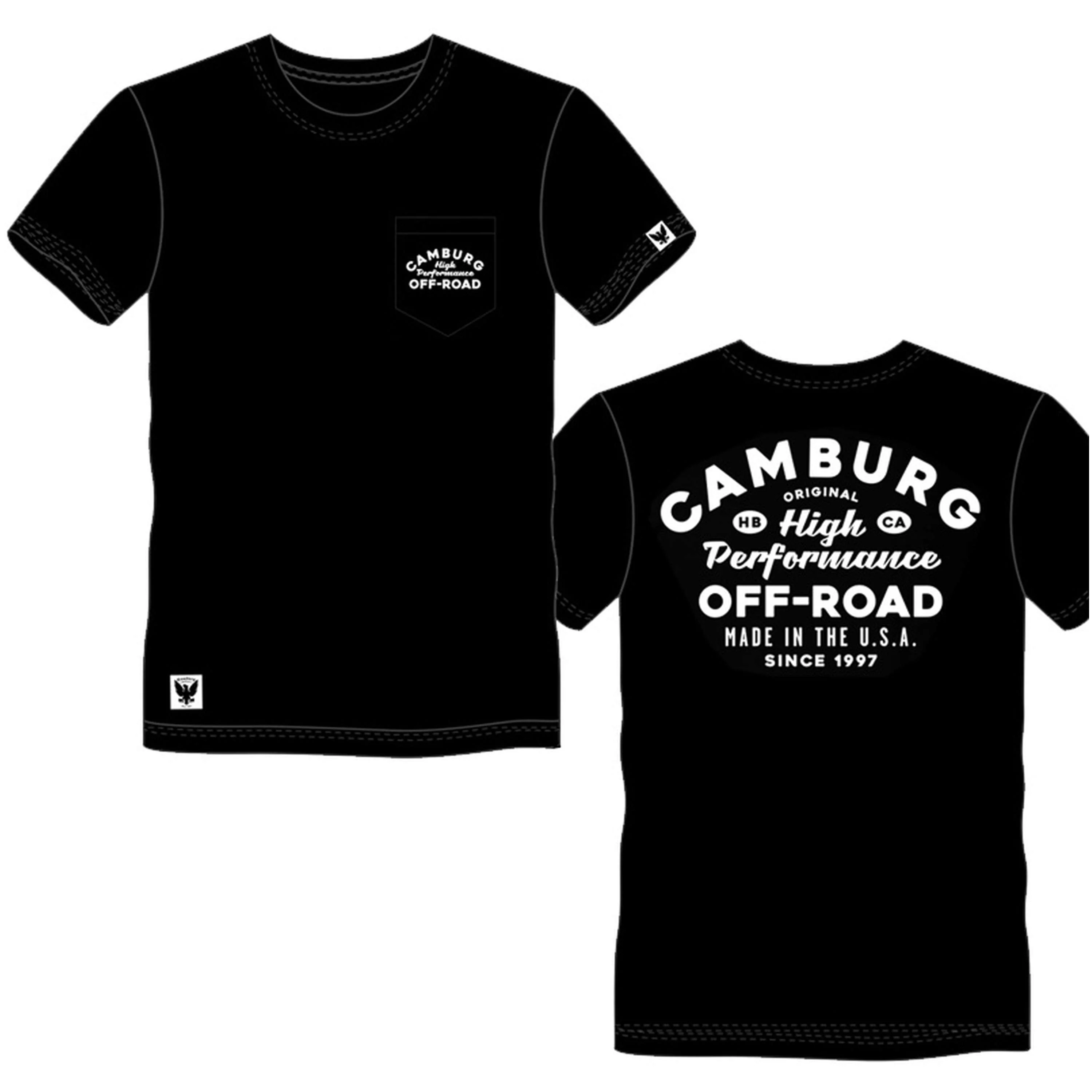 Camburg Speed Shop Pocket Size Small T-Shirt - Black