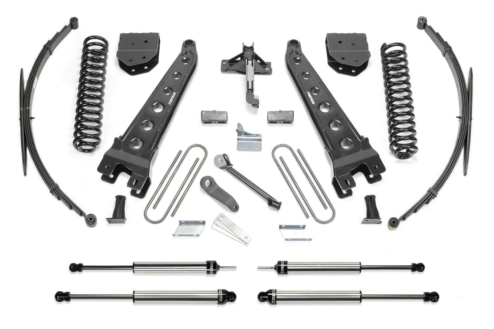 Fabtech 10" Radius Arm System w/Dirt Logic Shocks Kit for 2008-2016 Ford F350 Super Duty 4WD w/10" lift