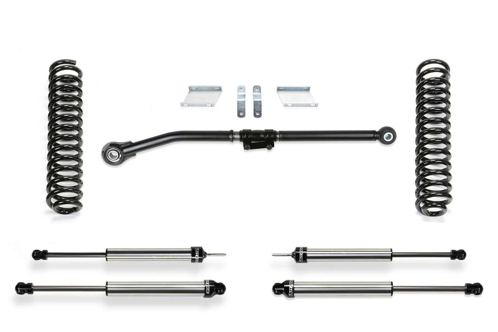 Fabtech 2.5" Basic Lift Kit w/Dirt Logic Shocks for 2017-2024 Ford F250 Super Duty 4WD w/2.5" lift