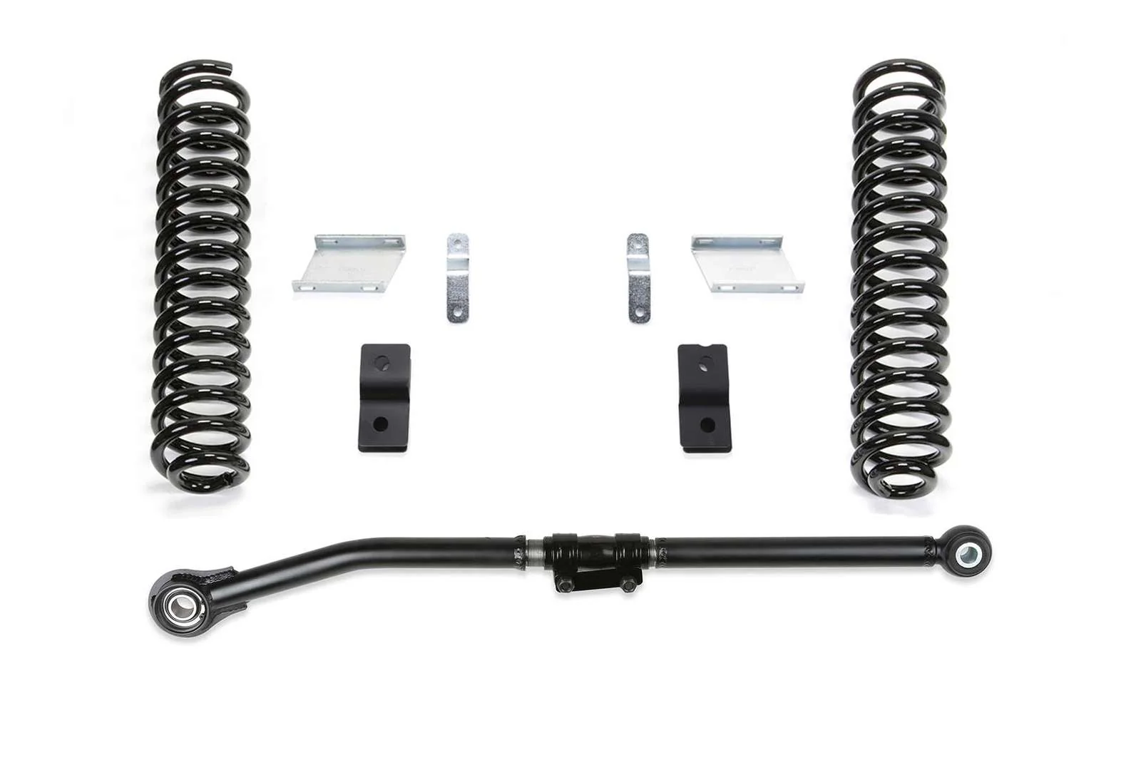 Fabtech 2.5" Basic Lift Kit w/Front Shocks Extension Brackets for 2017-2024 Ford F250 Super Duty 4WD w/2.5" lift