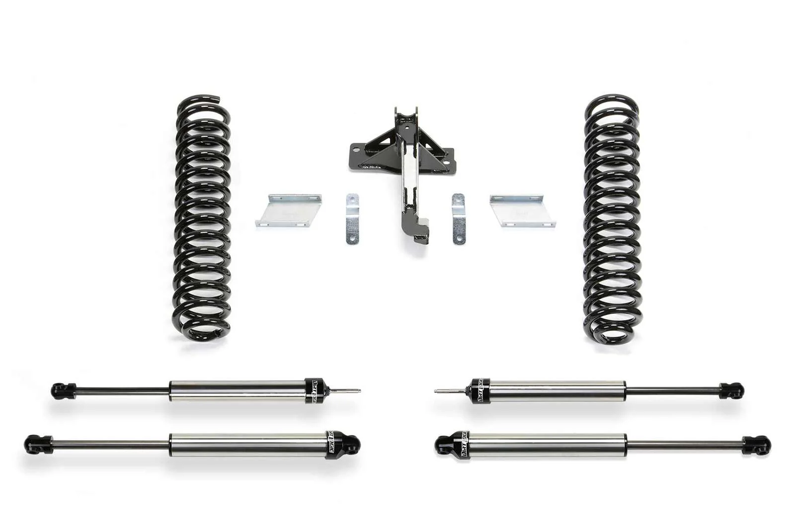 Fabtech 2.5" Budget Lift Kit w/Dirt Logic 2.25 Shocks for 2017-2024 Ford F250 Super Duty 4WD w/2.5" lift
