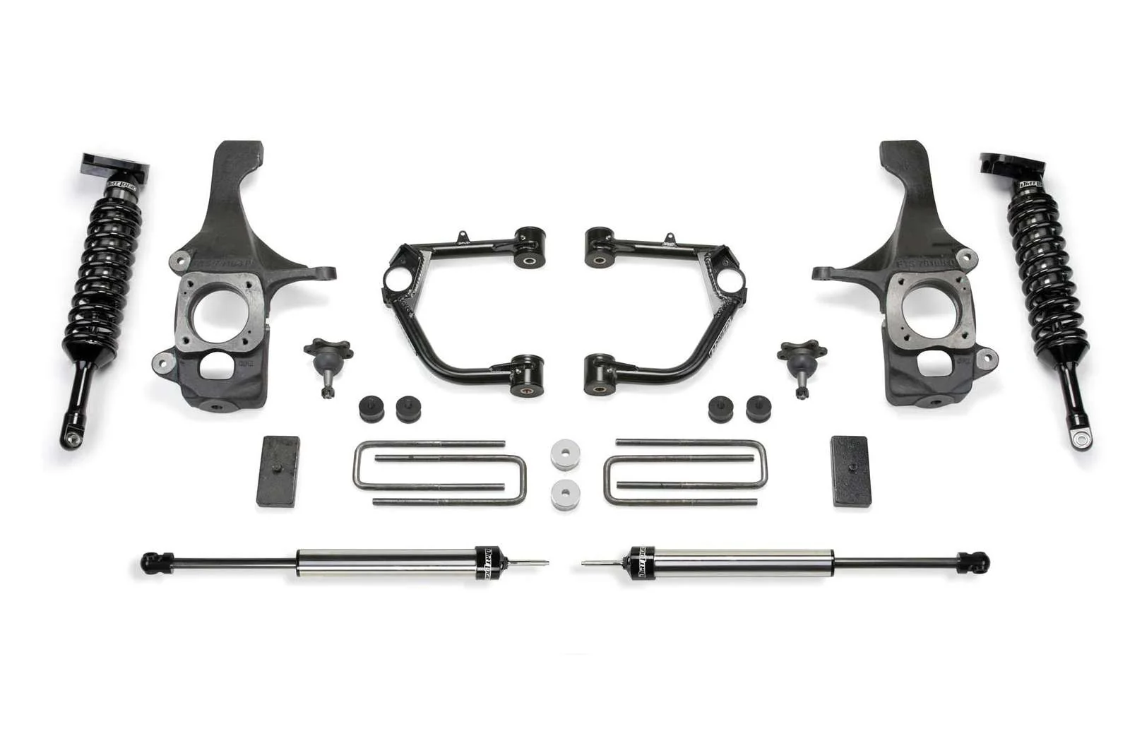 Fabtech 2" Ball Joint UCA Lift Kit w/Front Dirt Logic 2.5 Coilovers & Rear 2.25 Shocks for 2007-2021 Toyota Tundra 4WD w/2" lift