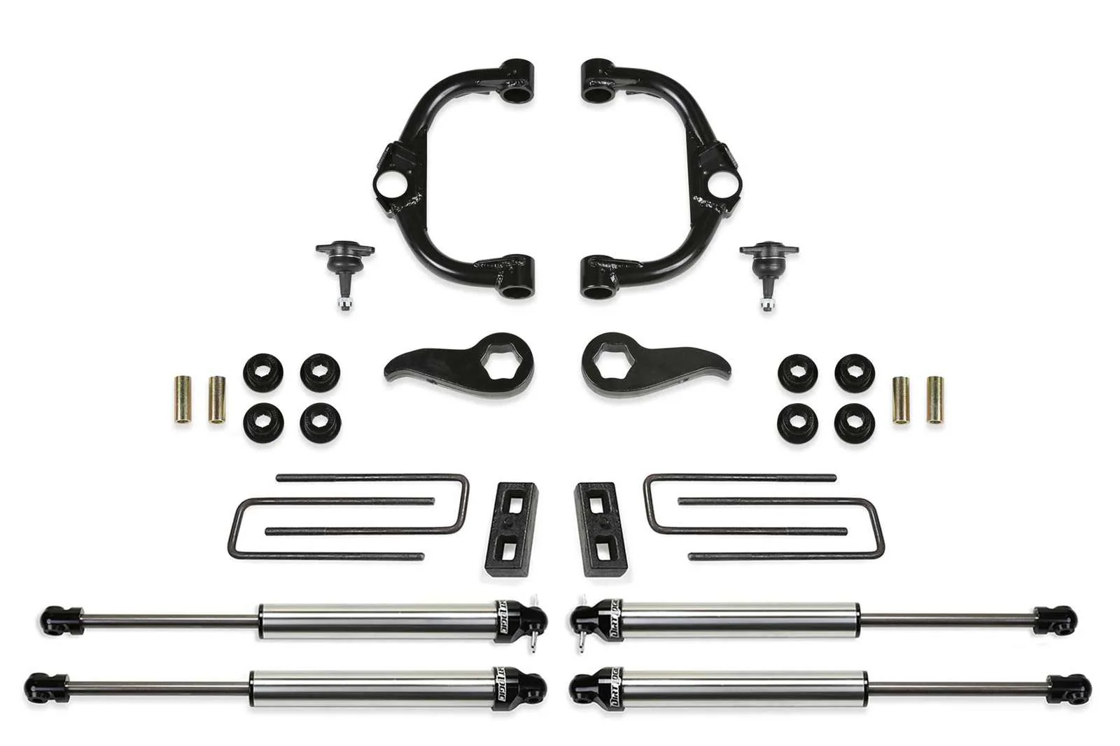 Fabtech 3.5" Ball Joint UCA Lift Kit w/Dirt Logic 2.25 Shocks for 2020-2024 GMC Sierra 3500 HD 4WD w/3.5" lift