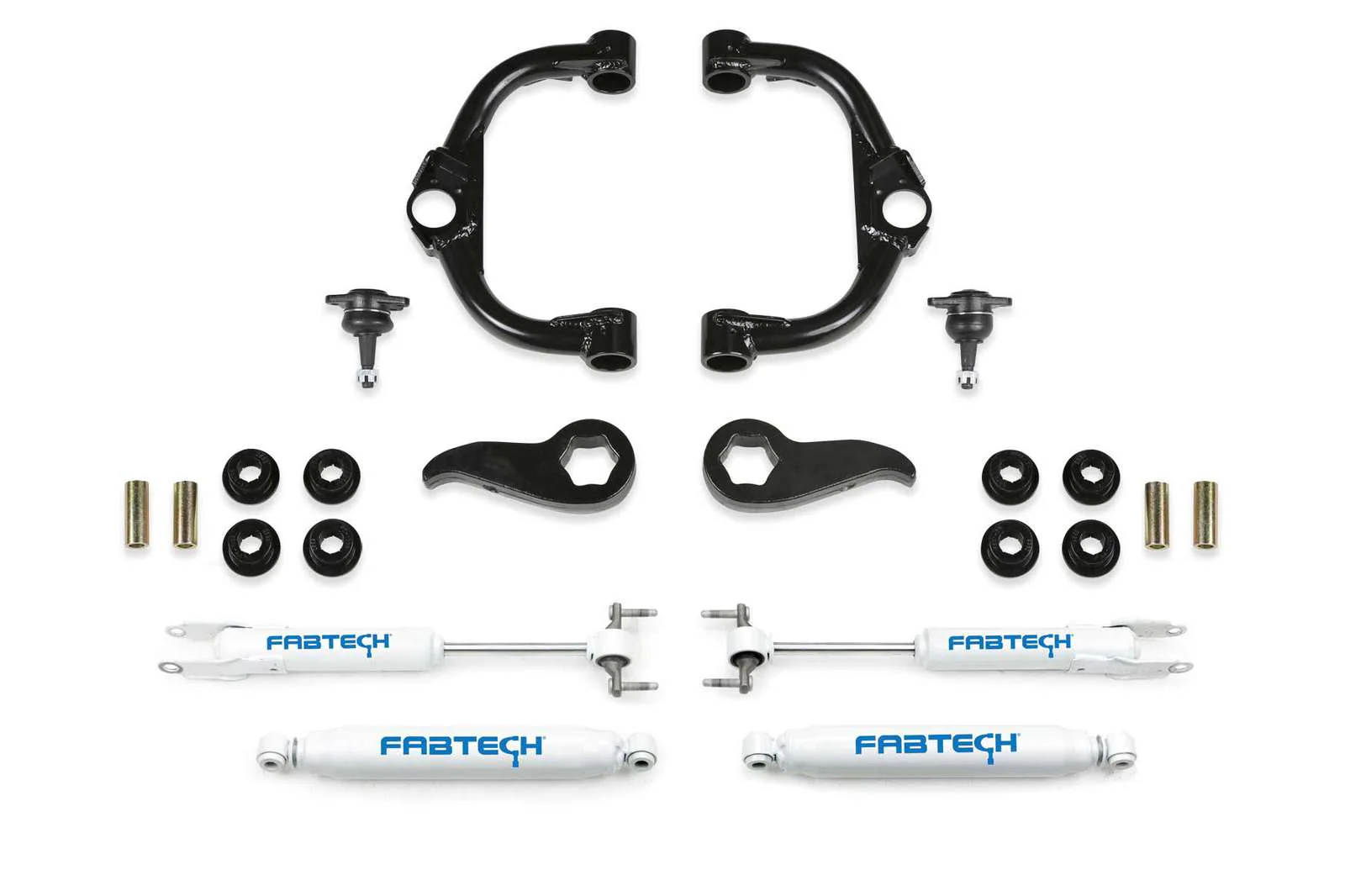 Fabtech 3.5" Ball Joint UCA Lift Kit w/Performance Shocks for 2020-2024 GMC Sierra 2500 HD 4WD w/3.5" lift
