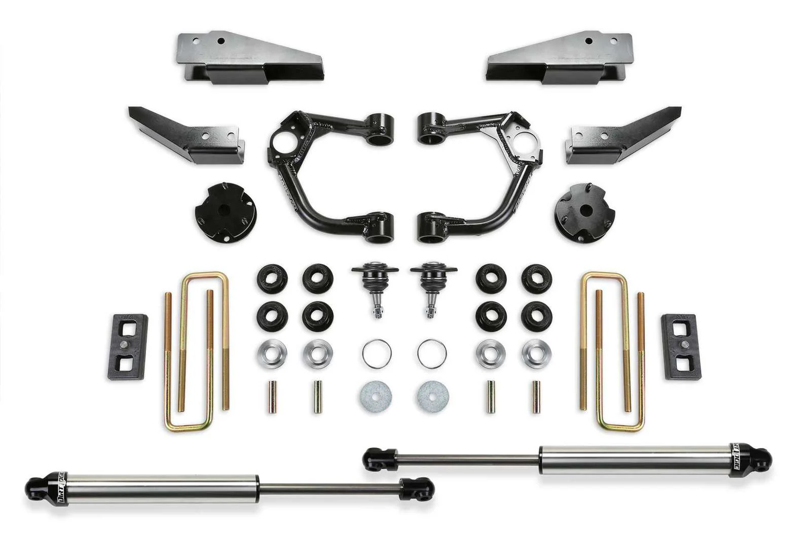 Fabtech 3.5" Ball Joint UCA System w/Rear 2.25 Shocks & Intrusion Beam Kit for 2019-2023 Ford Ranger 4WD w/3.5" lift