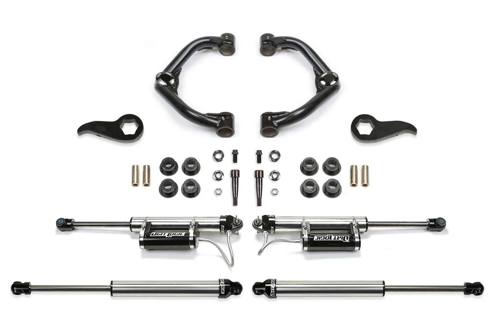 Fabtech 3.5" Uniball UCA Lift Kit w/Dirt Logic 2.25 Shocks w/Reservoir for 2020-2024 Chevrolet Silverado 2500 HD 4WD w/3.5" lift
