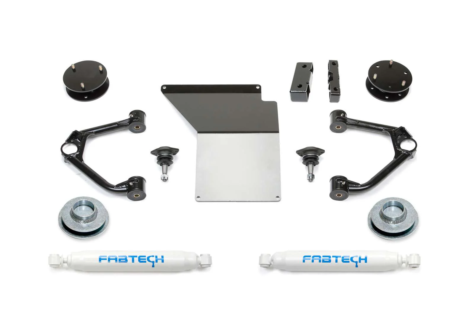 Fabtech 3" Ball Joint UCA Lift Kit w/Rear Performance Shocks for 2007-2014 Chevrolet Tahoe 4WD RWD w/3" lift