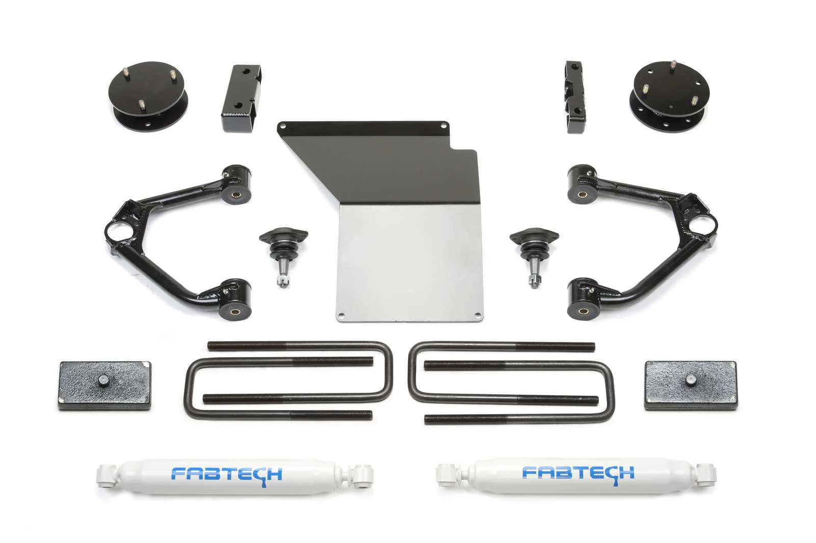 Fabtech 3" Ball Joint UCA Lift Kit w/Rear Performance Shocks for 2014-2018 GMC Sierra 1500 4WD RWD w/3" lift