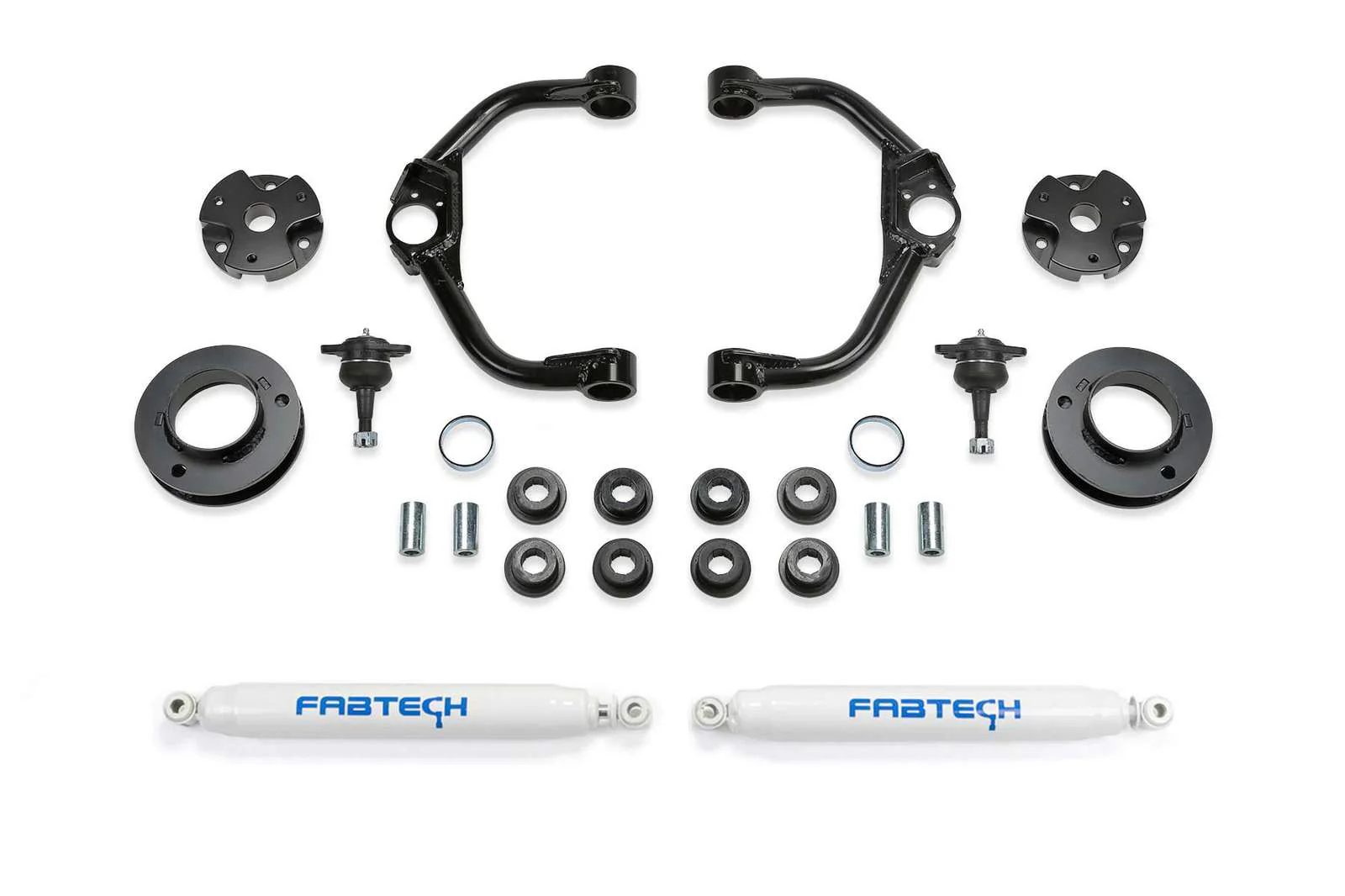 Fabtech 3" Ball Joint UCA Lift Kit w/Rear Performance Shocks for 2019-2024 Ram 1500 4WD w/3" lift