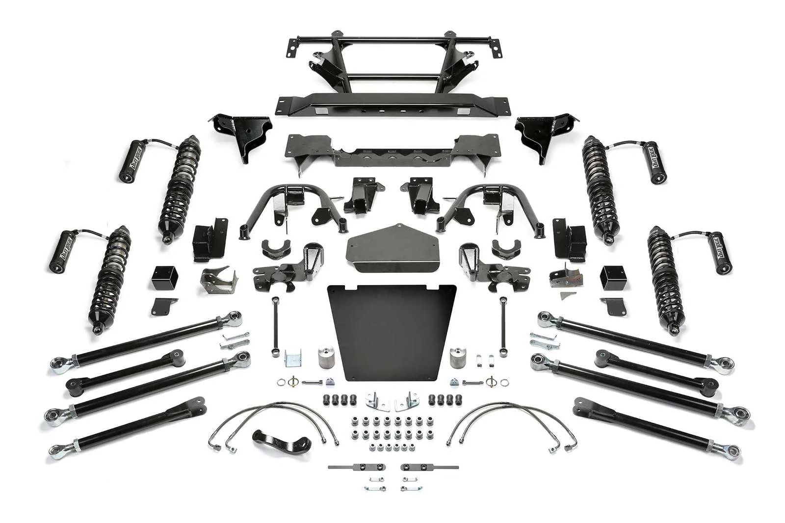 Fabtech 3" Crawler Coilover 2 System w/Dirt Logic 2.5 Coilovers w/Reservoir Kit for 2007-2018 Jeep Wrangler JK 4WD w/3" lift