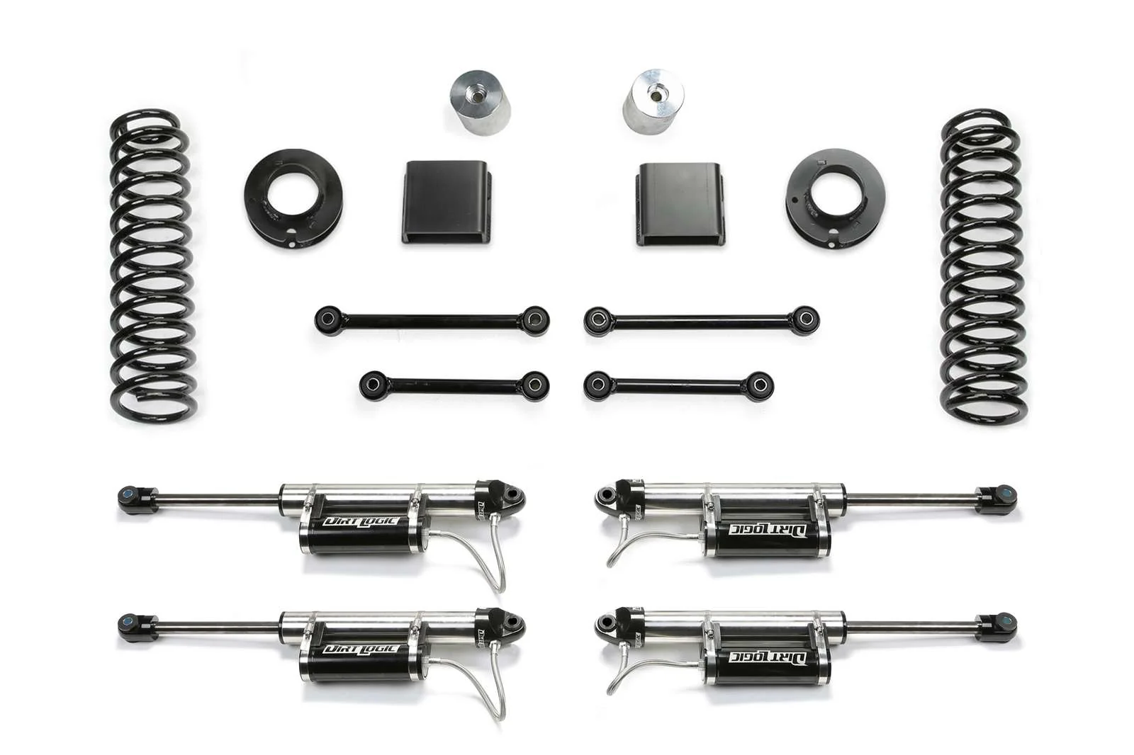 Fabtech 3" Sport Lift Kit w/Dirt Logic 2.25 Shocks w/Reservoir for 2020-2024 Jeep Gladiator 4WD w/3" lift