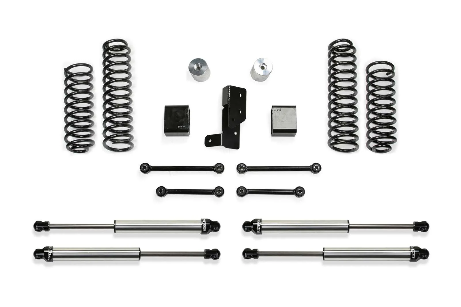 Fabtech 3" Sport System w/Dirt Logic 2.25 Shocks Kit for 2018-2024 Jeep Wrangler JL 4WD w/3" lift