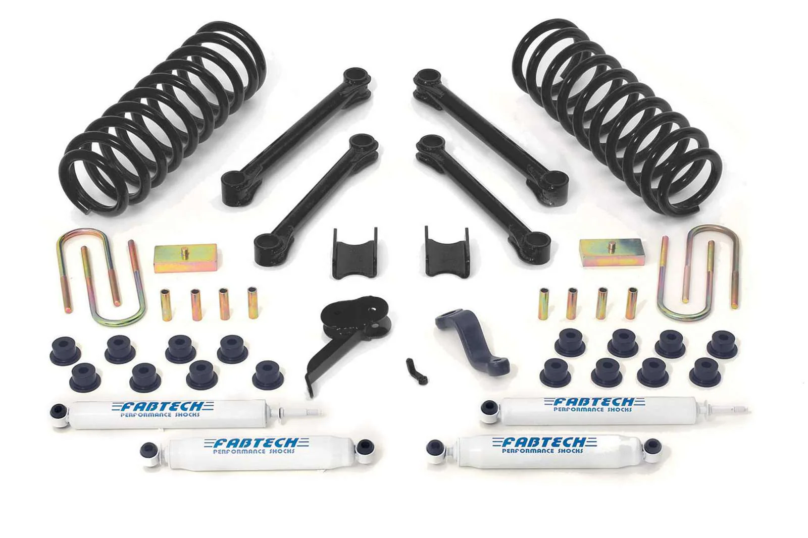 Fabtech 4.5" Performance System w/Performance Shocks Kit for 2003-2010 Dodge Ram 2500 4WD w/4.5" lift