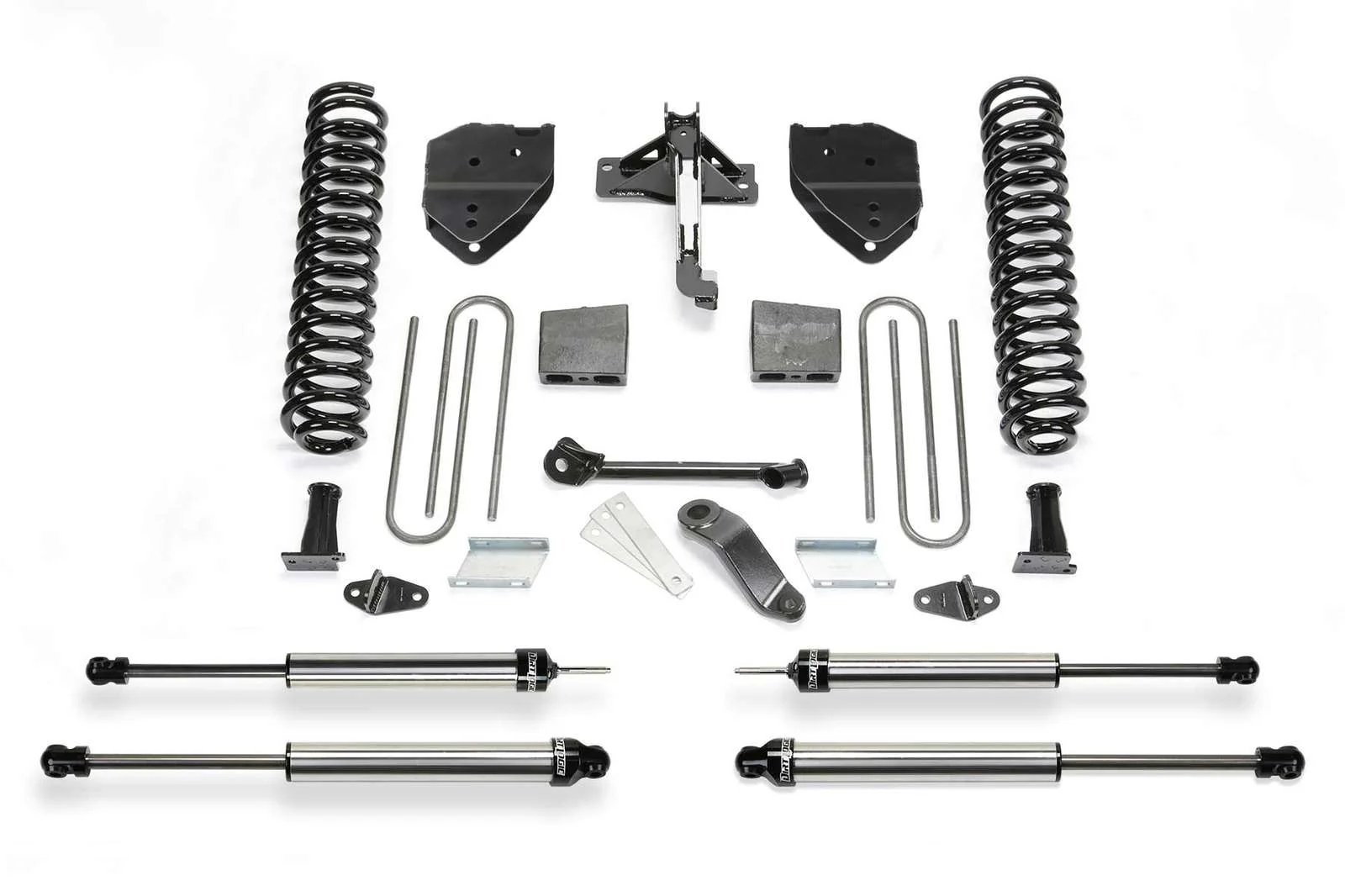 Fabtech 4" Basic System w/Dirt Logic Shocks Kit for 2017-2024 Ford F250 Super Duty 4WD w/4" lift