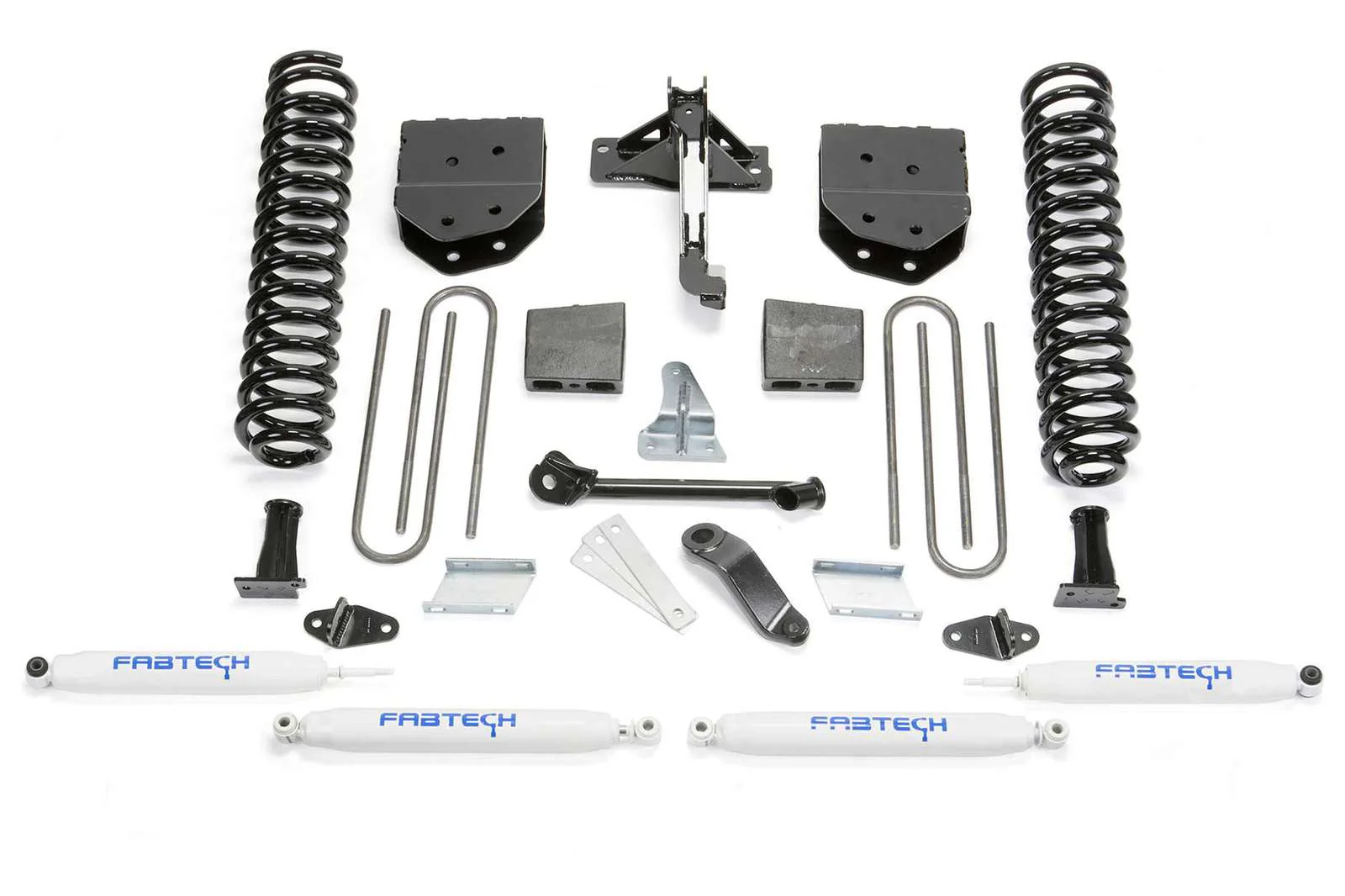 Fabtech 4" Basic System w/Performance Shocks Kit for 2008-2016 Ford F350 Super Duty 4WD w/4" lift