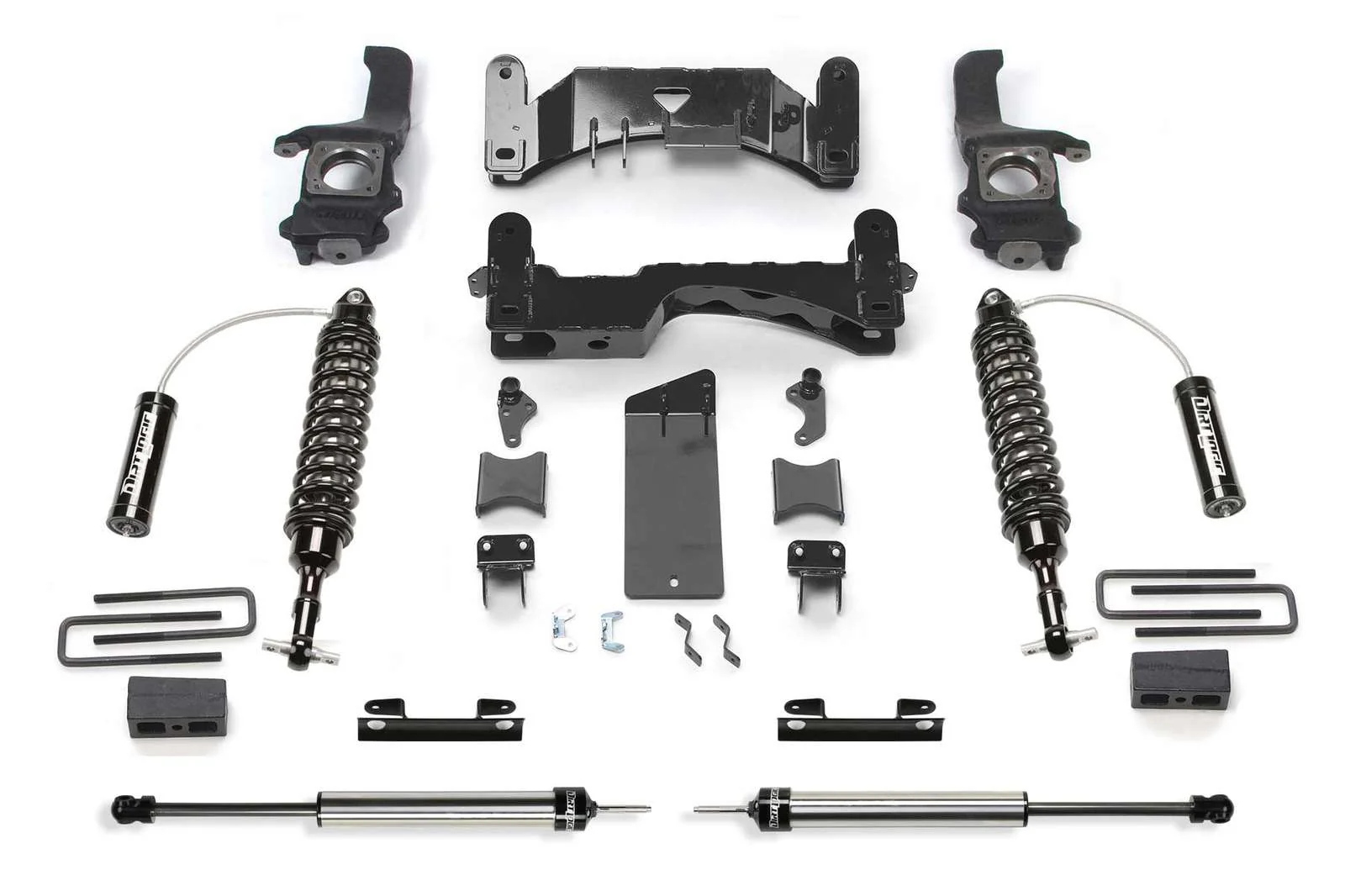Fabtech 4" Performance Lift Kit w/Front Dirt Logic 2.5 Coilovers w/Reservoir & Rear 2.25 Shocks for 2007-2021 Toyota Tundra 4WD w/4" lift