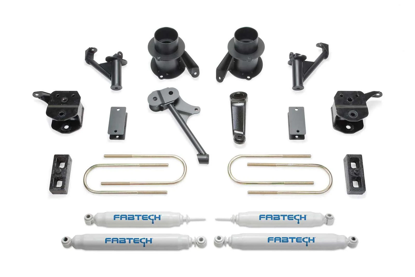 Fabtech 5" Basic System w/Coil Spacers & Performance Shocks Kit for 2010-2018 Ram 3500 4WD w/5" lift