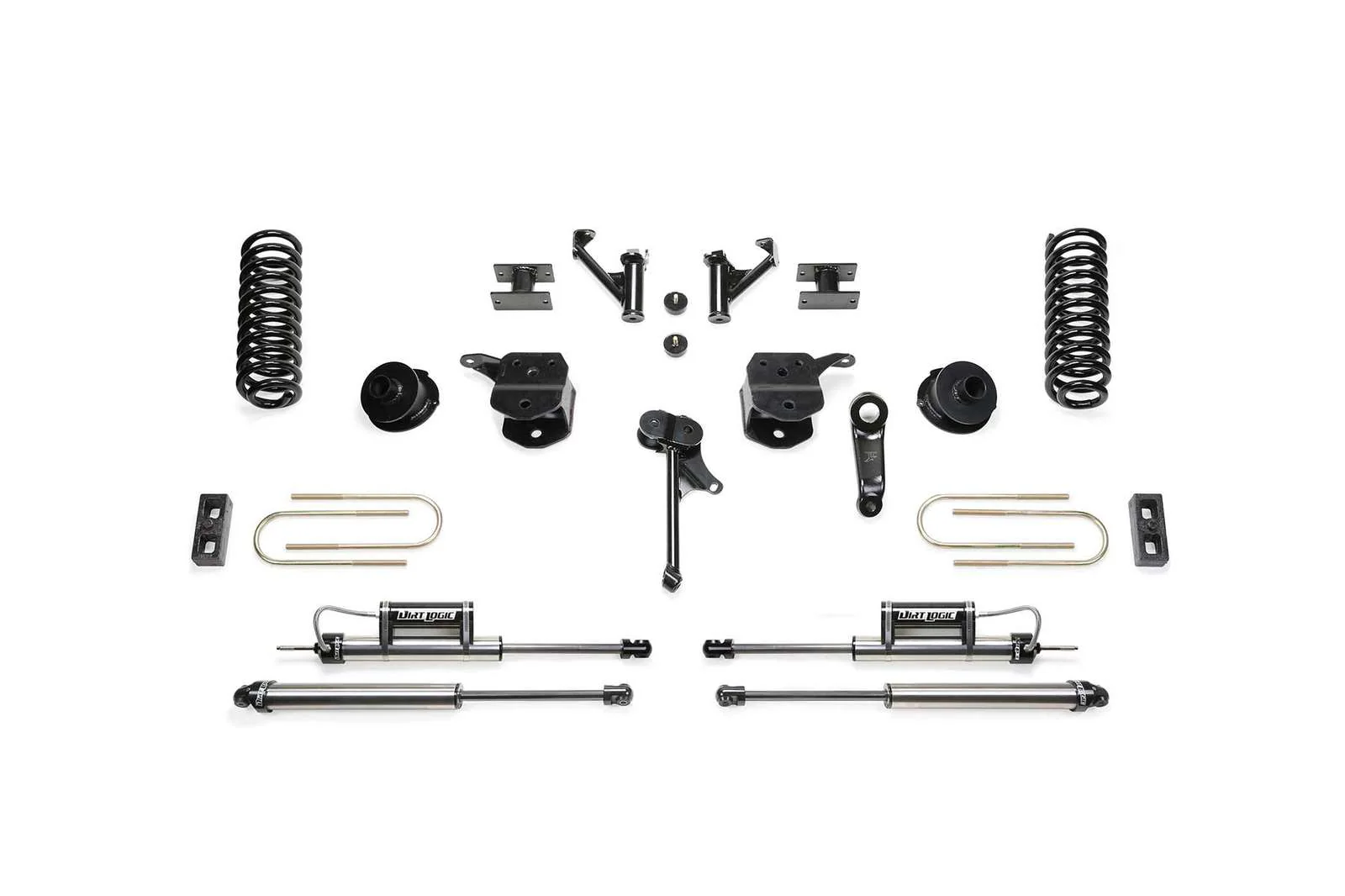 Fabtech 5" Basic System w/Coil Springs & Dirt Logic Shocks Kit for 2010-2018 Ram 3500 4WD w/5" lift