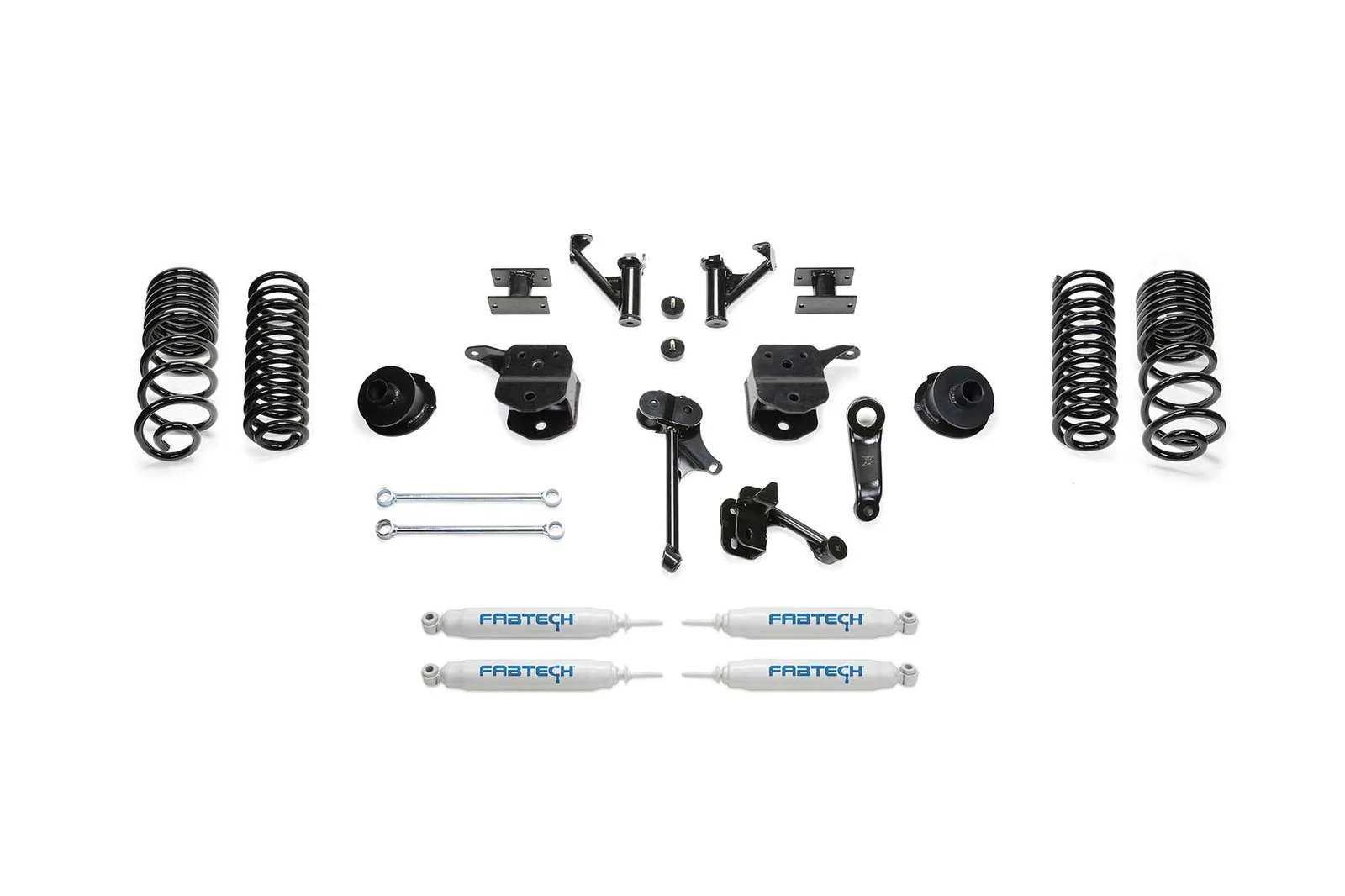 Fabtech 5" Basic System w/Coil Springs & Performance Shocks Kit for 2010-2018 Ram 2500 4WD w/5" lift