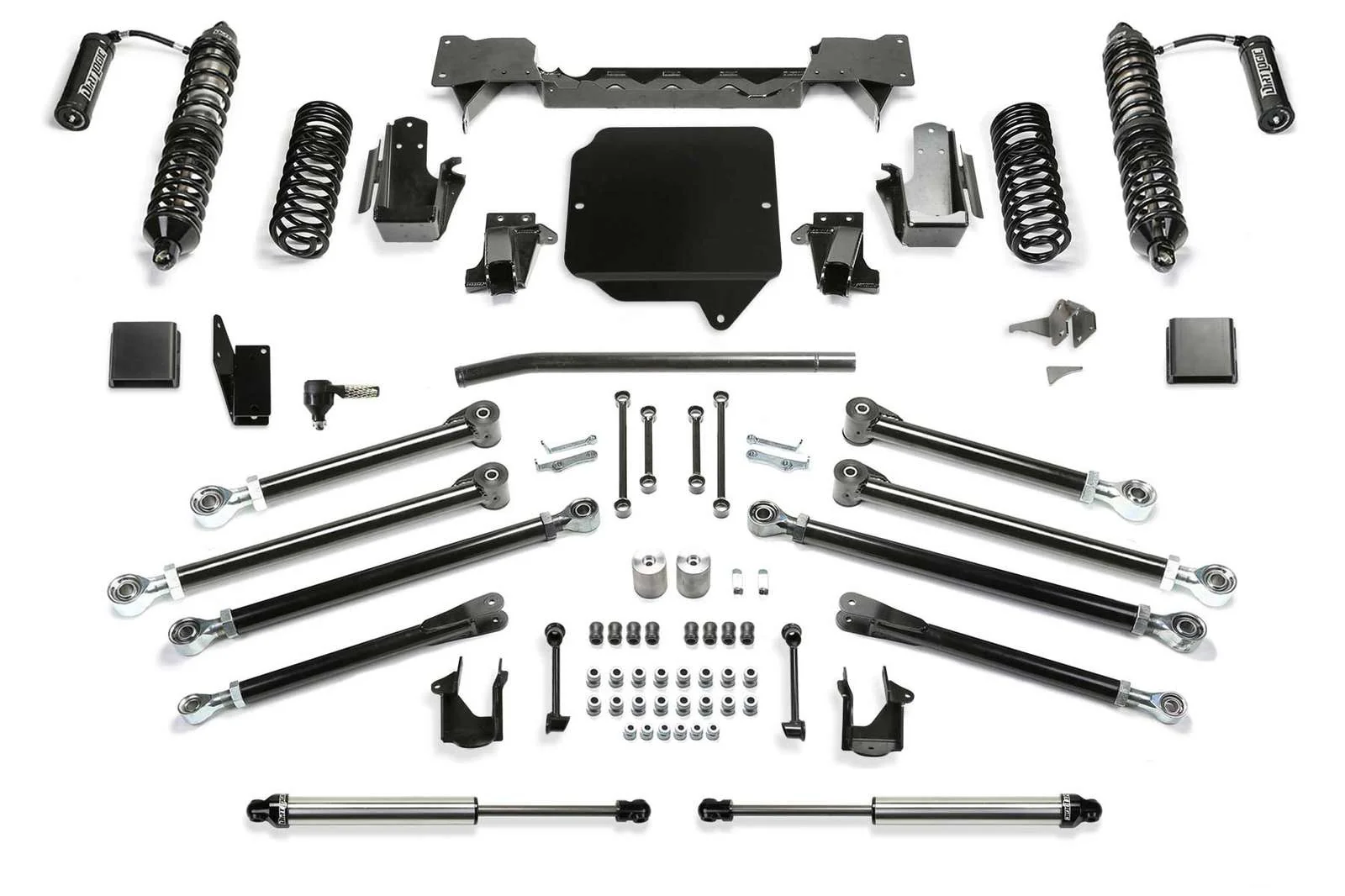 Fabtech 5" Crawler Lift Kit w/Front Dirt Logic 2.5 Coilovers w/Reservoir & Rear 2.25 Shocks for 2020-2024 Jeep Gladiator 4WD w/5" lift